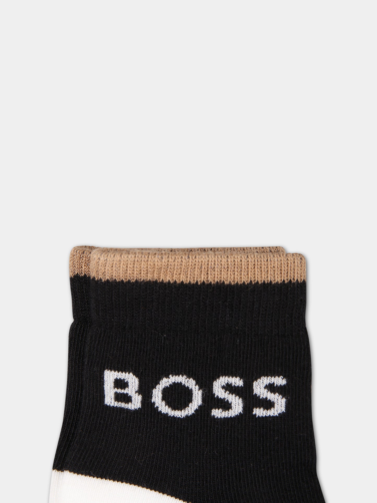 Set calze multicolor per neonato,Boss,J00112 NERO