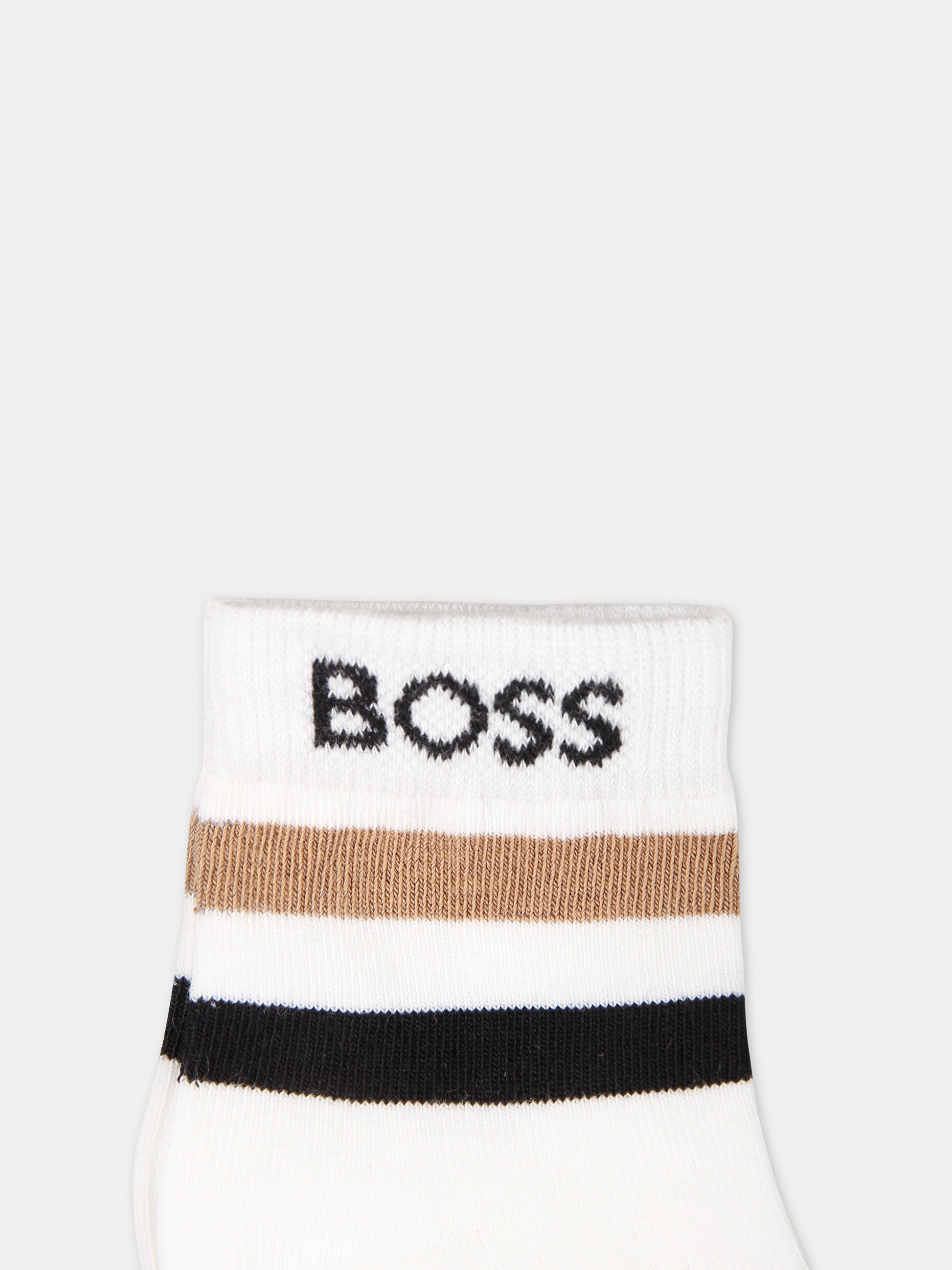 Set calze multicolor per neonato,Boss,J00112 NERO