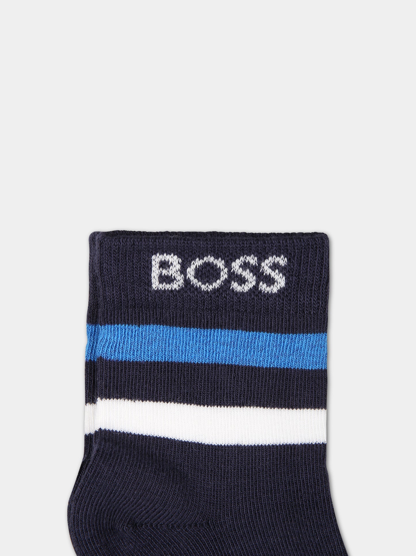 Set calze multicolor per neonato,Boss,J00112 MARINE