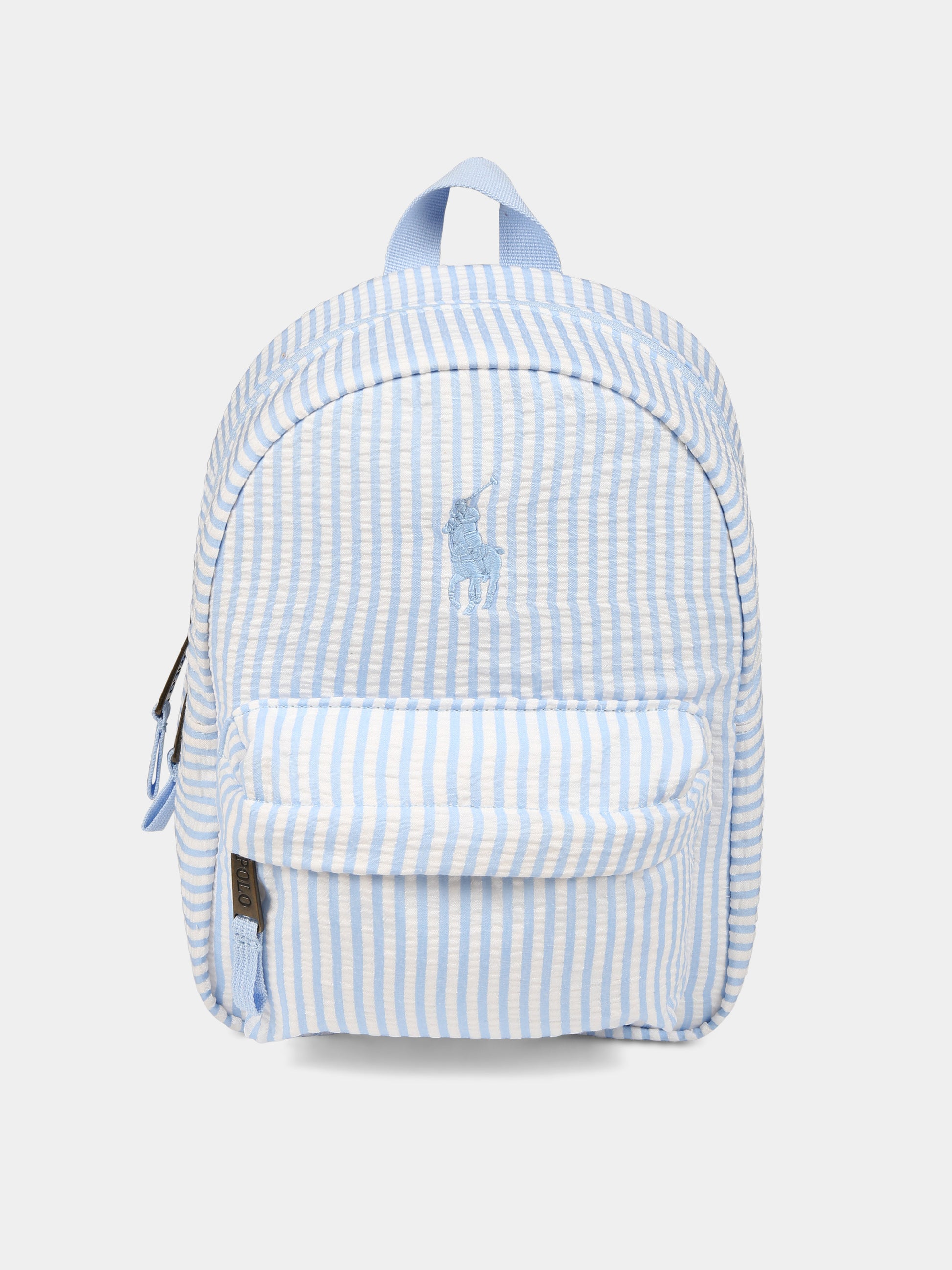 Zaino azzurro per bambino,Ralph Lauren Kids,23WMRL7AR068 W2O