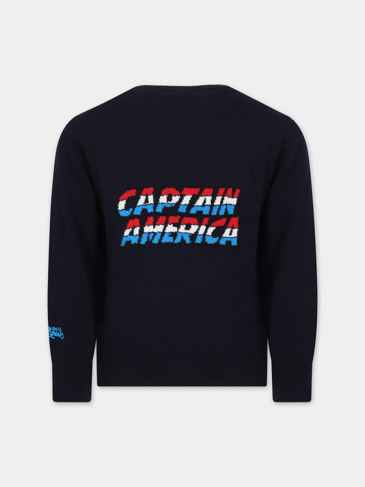 Maglione blu per bambino con Captain America,Mc2 Saint Barth,DOUGLAS CAPTAIN AMERICA 61