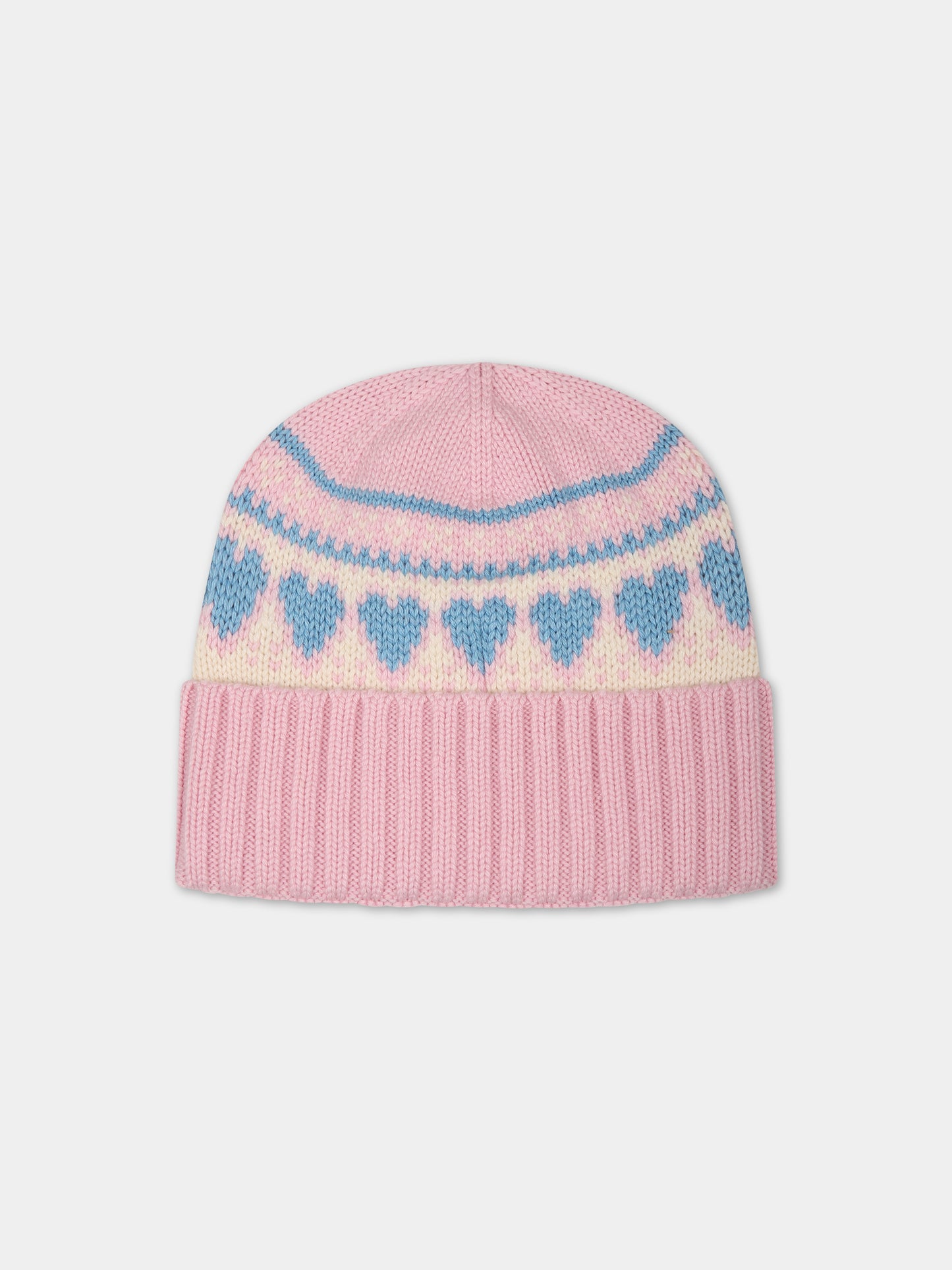 Berretto rosa per bambina con logo,Mc2 Saint Barth,WENGEN NORDIC W JR LOVE NORDIC 21