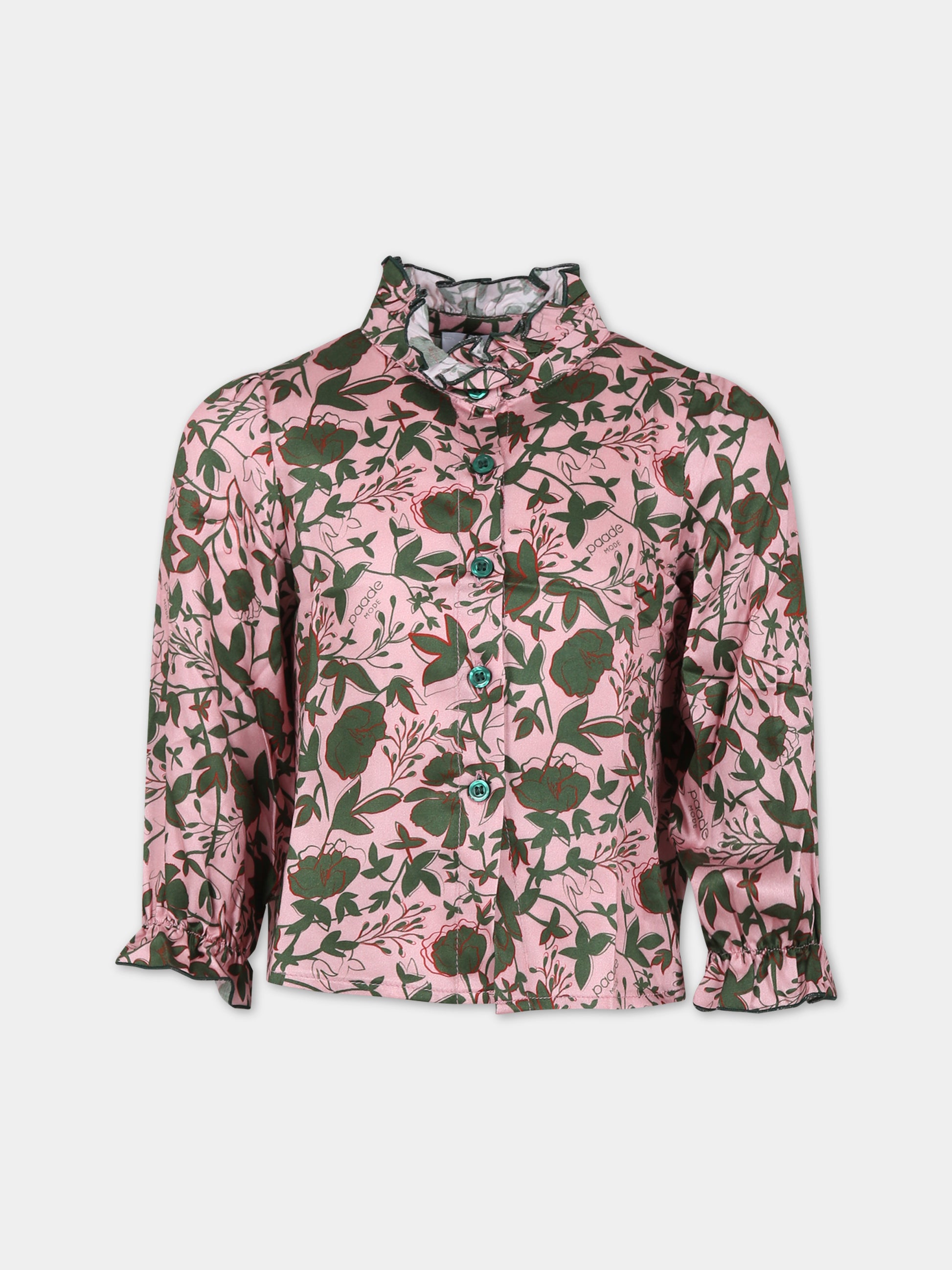 Camicia rosa per bambina con stampa,Paade Mode,234138351