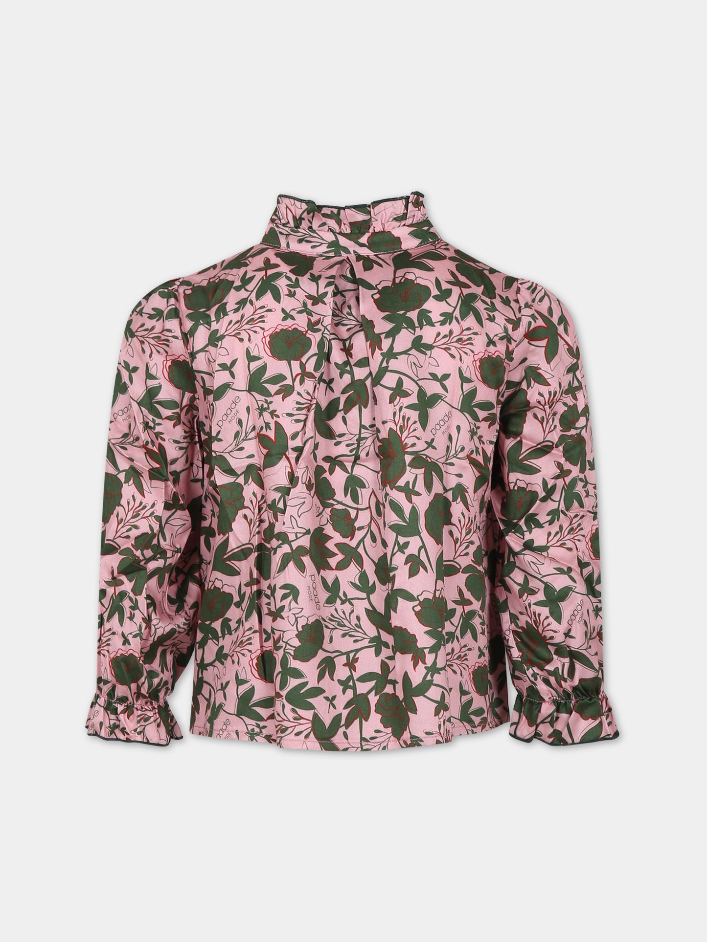 Camicia rosa per bambina con stampa,Paade Mode,234138351