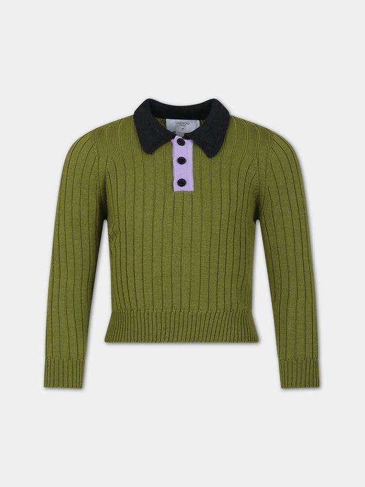 Maglione verde per bambina,Paade Mode,234115343