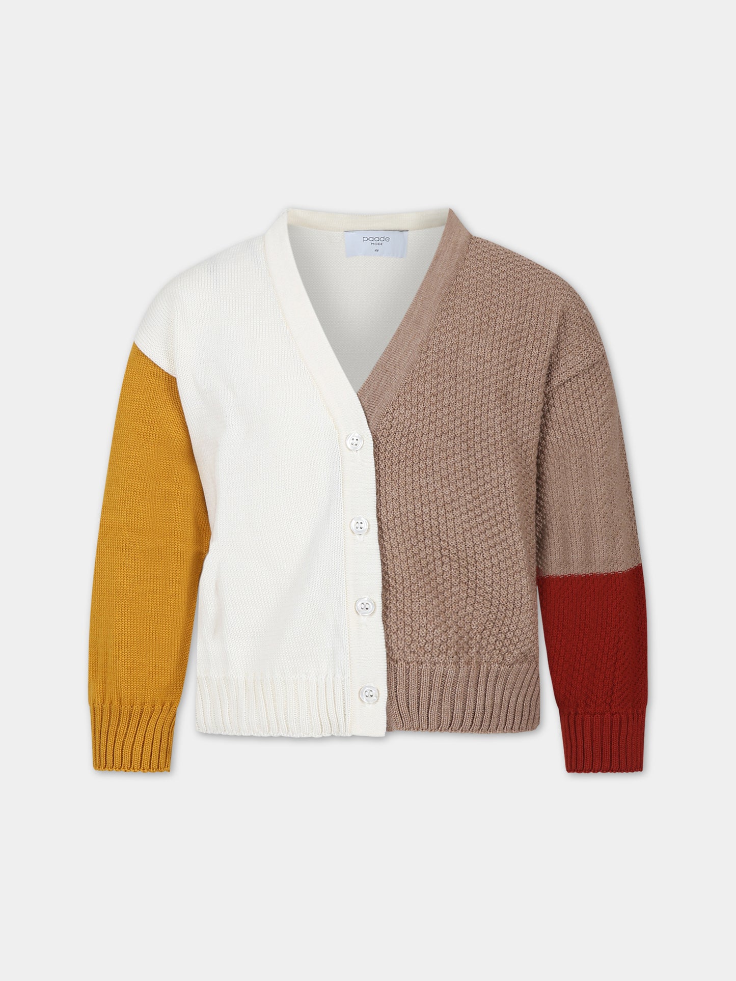 Cardigan avorio per bambina,Paade Mode,234206638