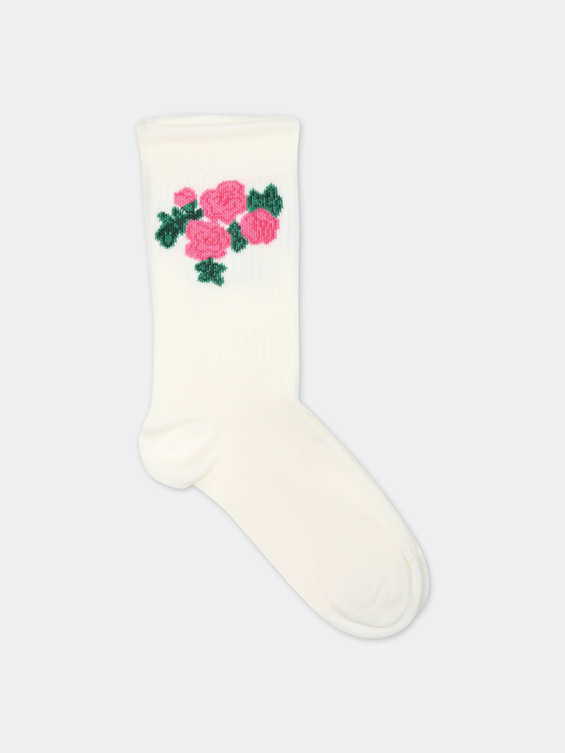 Set multicolor per bambina con rose e scritta,Mini Rodini,2416011128