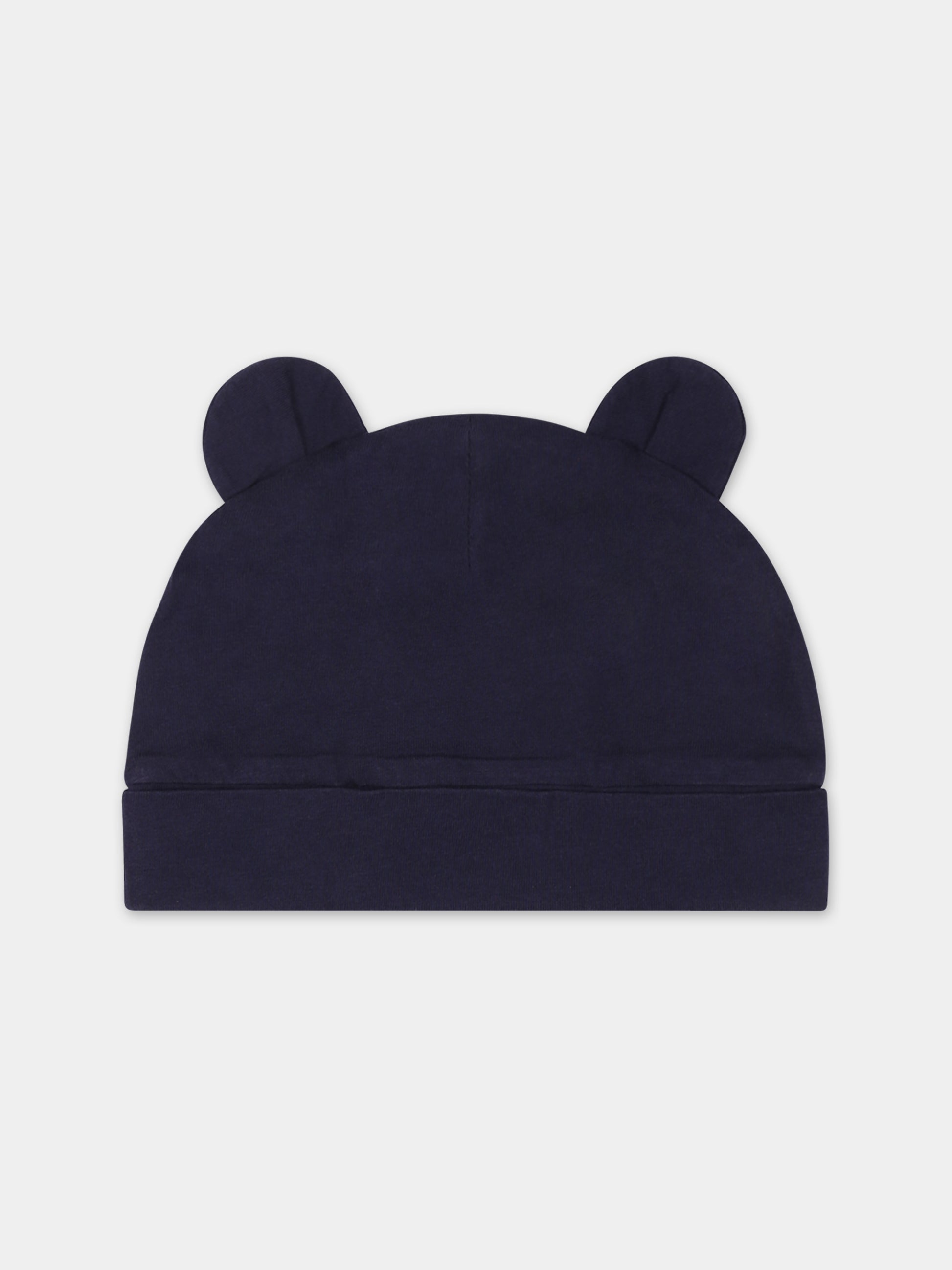 Set blu per neonati con logo e orso,Palm Angels,PB2X009F23JER0014601