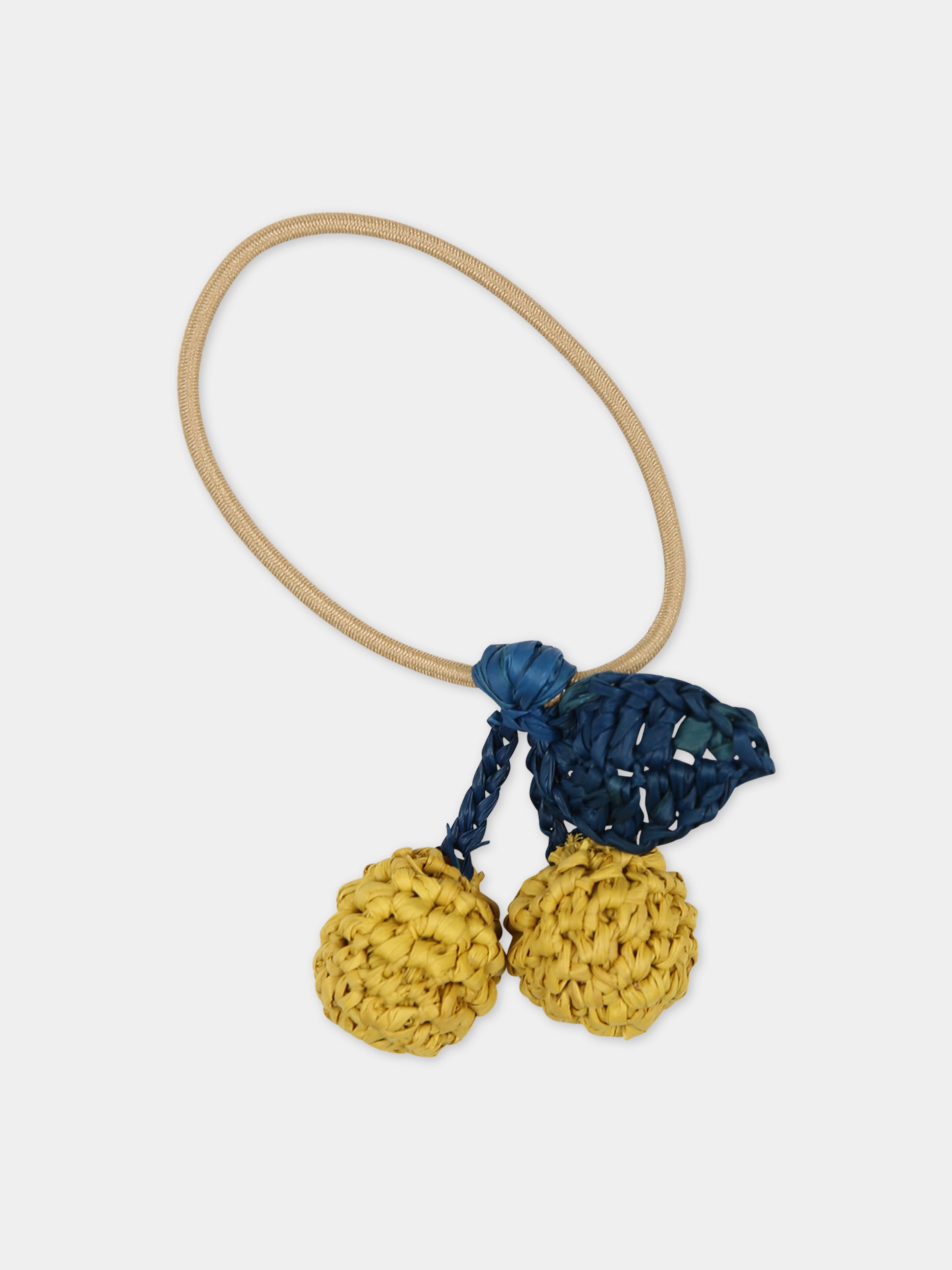 Elastico giallo per bambina con ciondolo Amorita,Bonpoint,C04GHAW00001 034A