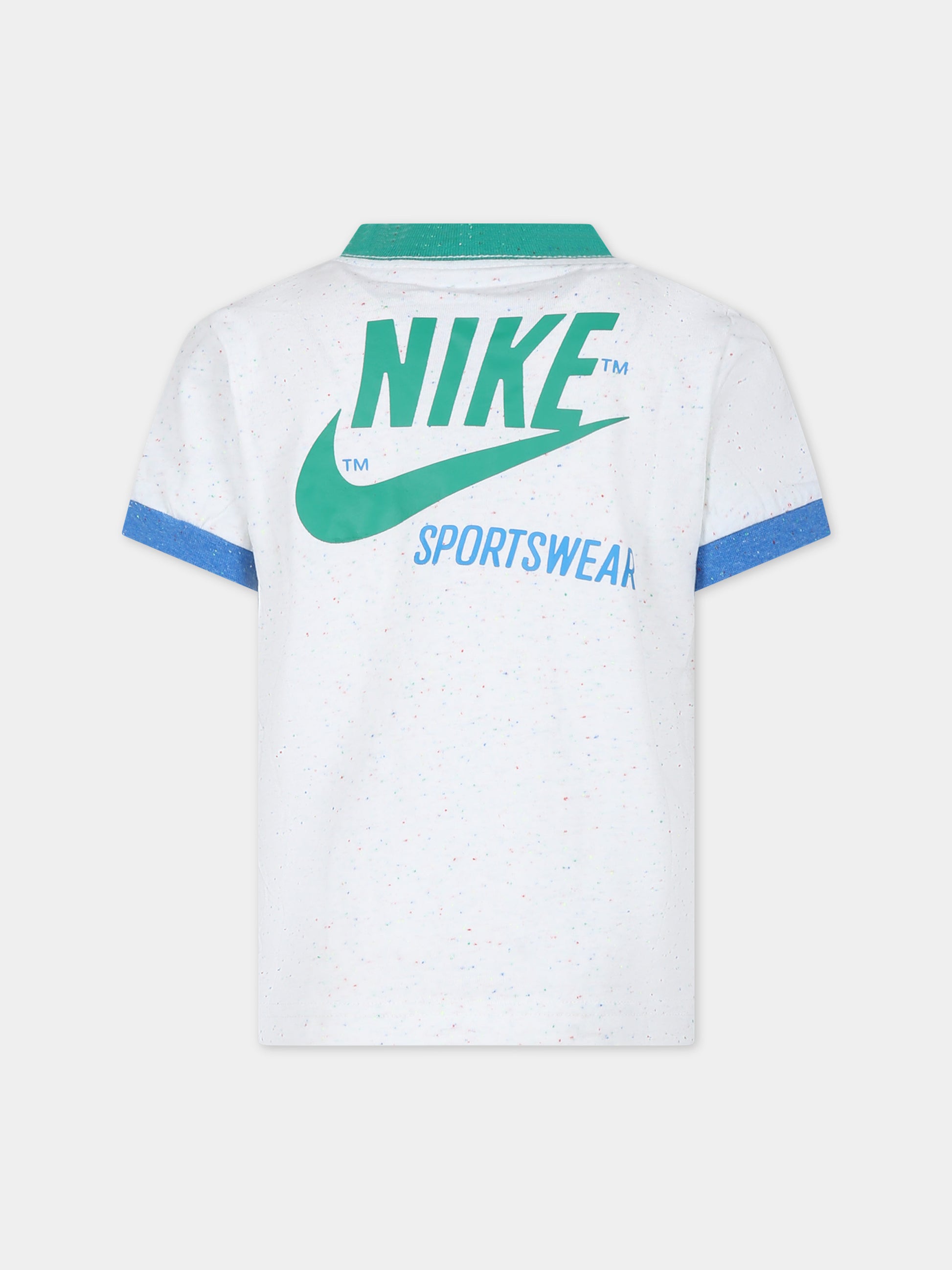 T-shirt bianca per bambino con swoosh,Nike,86L709 001