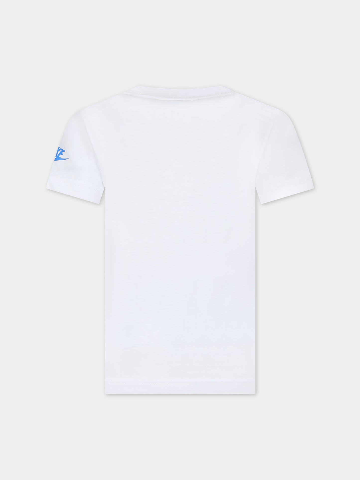 T-shirt bianca per bambino con logo,Nike,86L871 001