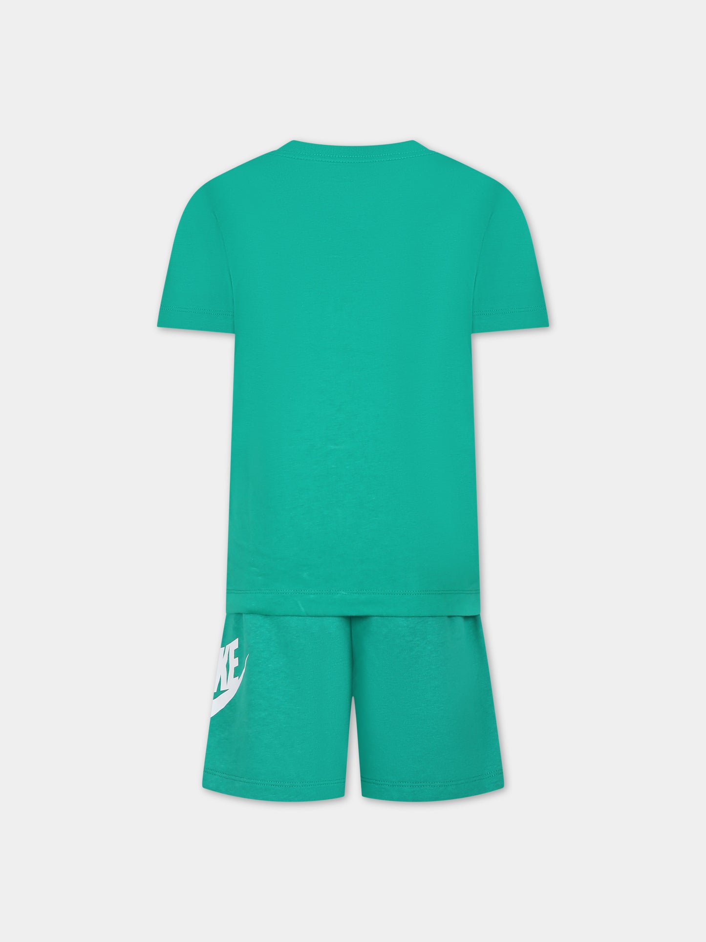 Completo verde per bambino con logo,Nike,86L596 E5D