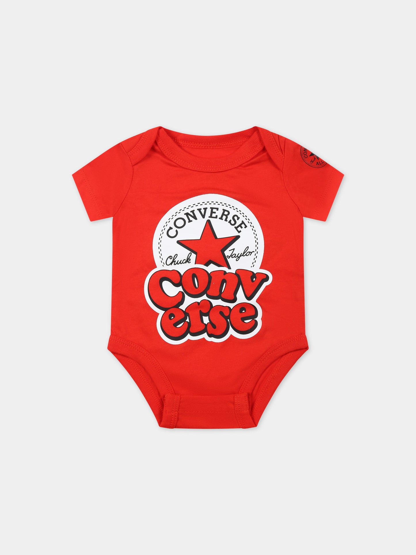 Set multicolor per neonato con logo e stampa,Converse,5CF307 001