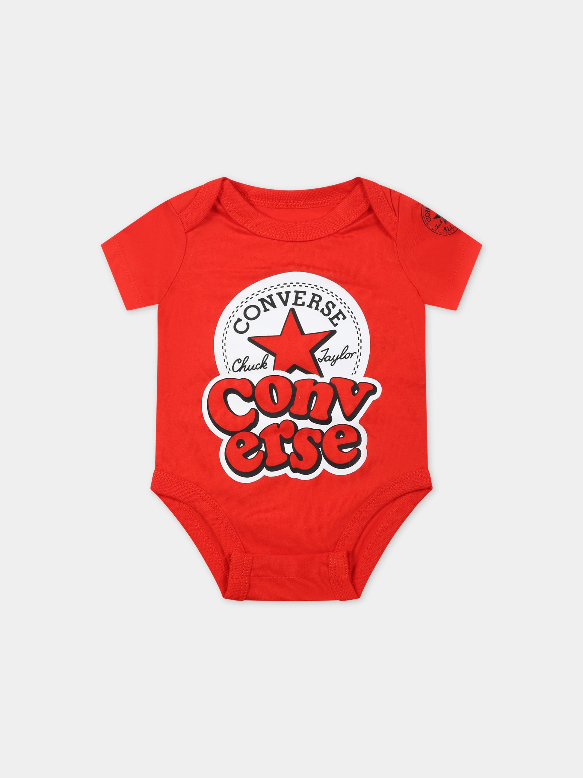 Set multicolor per neonato con logo e stampa,Converse,5CF307 001