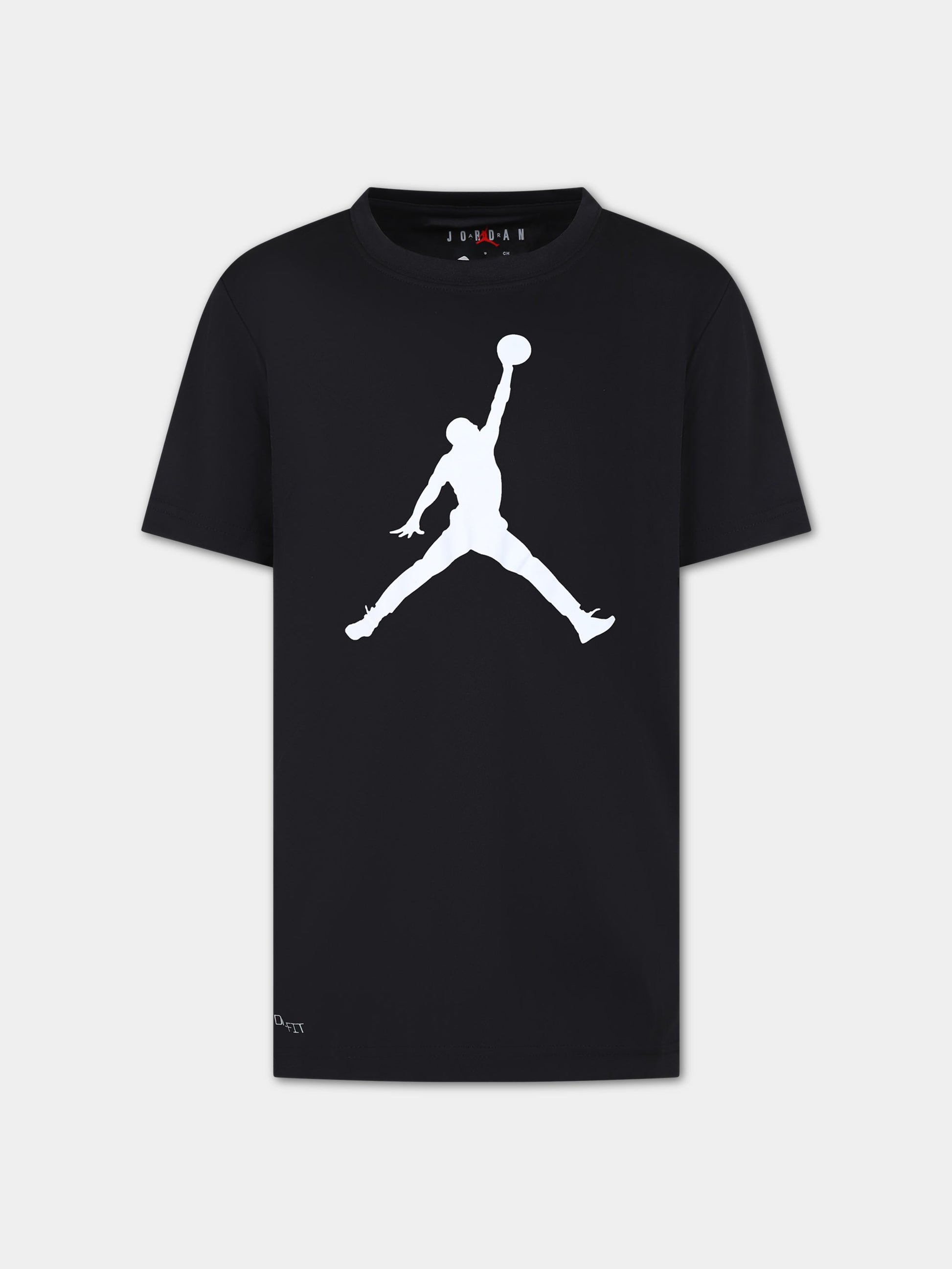 T-shirt nera per bambino con iconico Jumpman,Jordan,954293 023