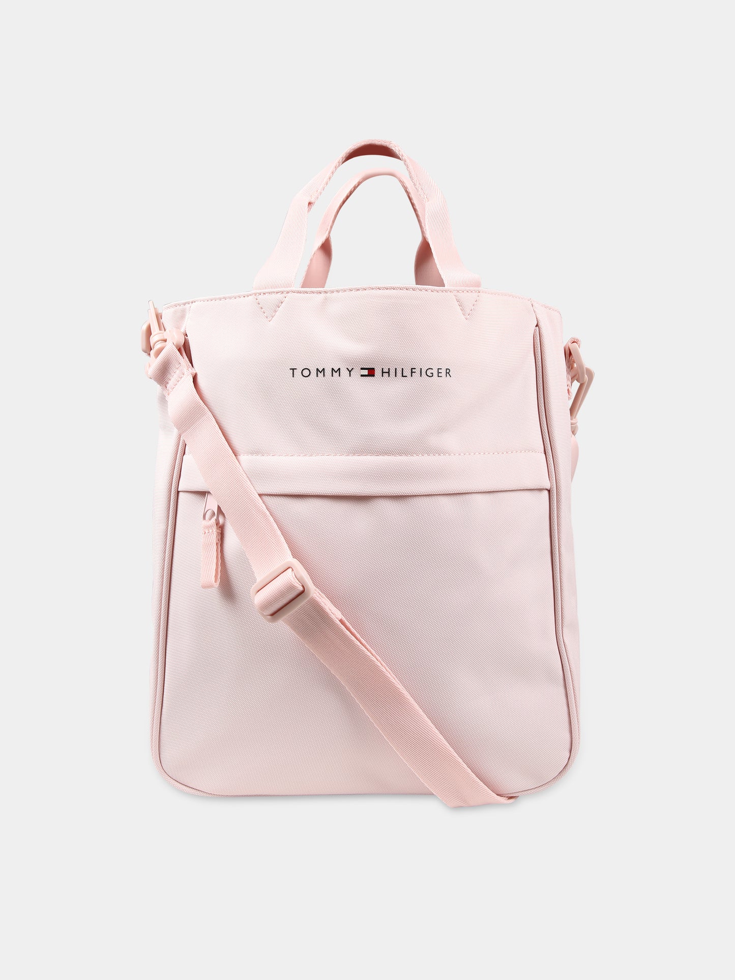 Borsa rosa per bambina con logo,Tommy Hilfiger Junior,23FMTAAU0AU01867 TJQ
