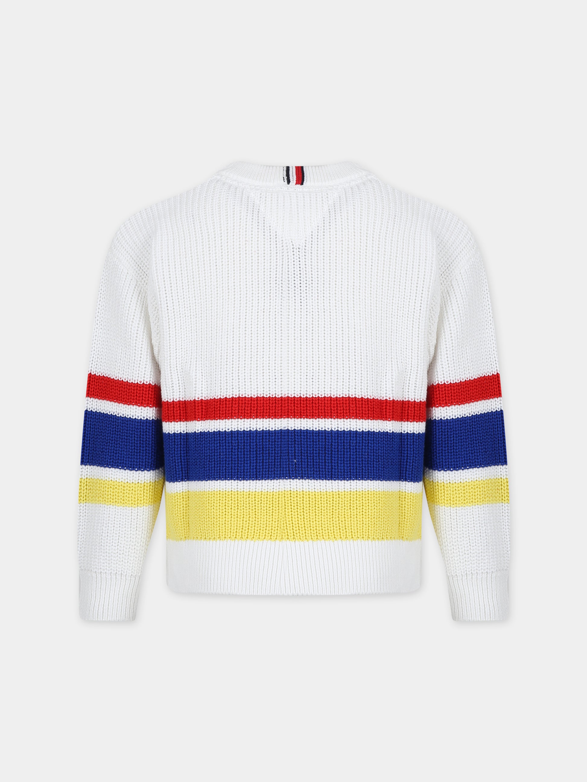 Maglione multicolor per bambino con logo,Tommy Hilfiger Junior,23FMTHKB0KB08725 YBR