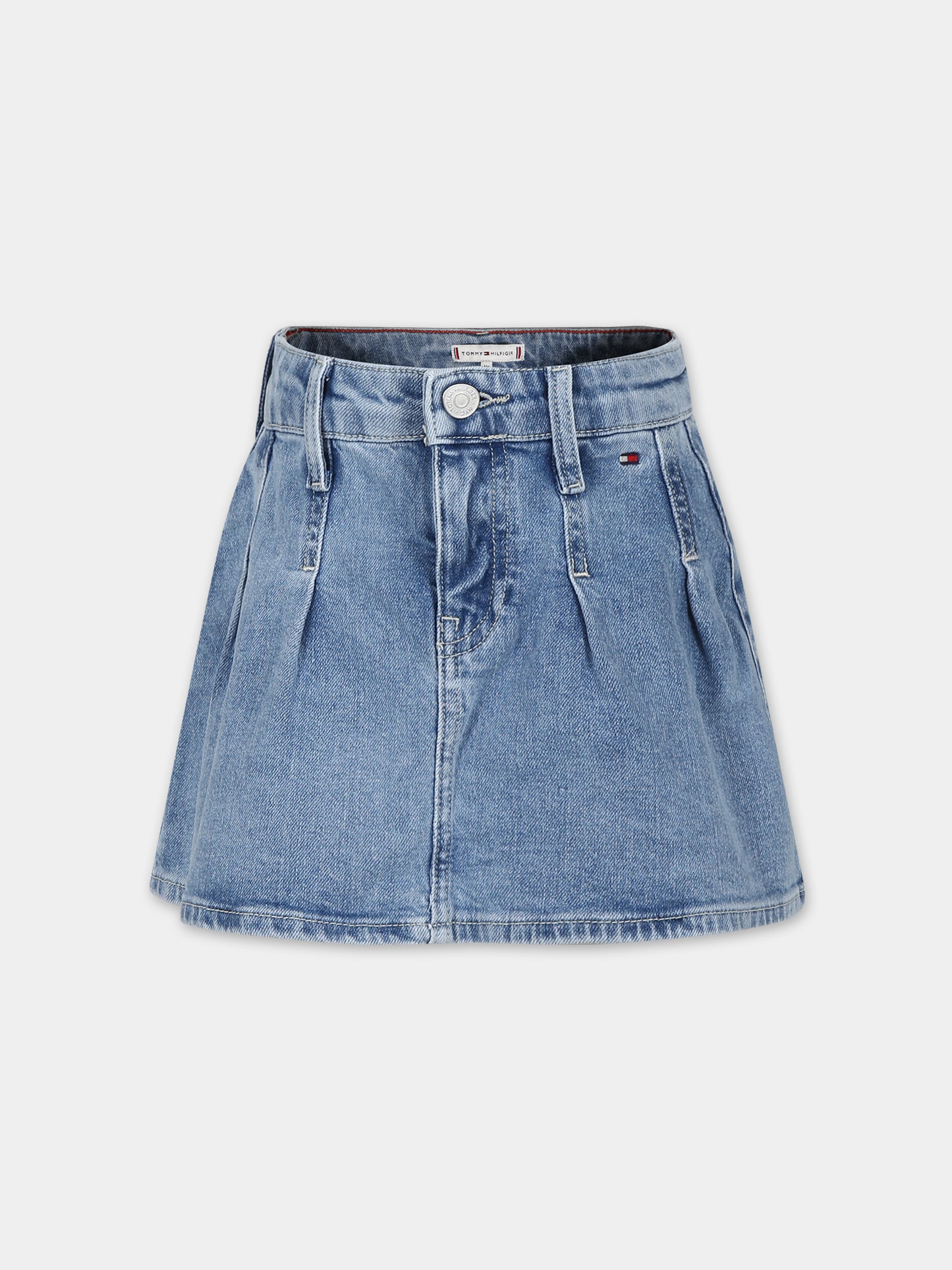 Gonna blu per bambina con bandierina,Tommy Hilfiger Junior,23FMTHKG0KG07762J 1A4