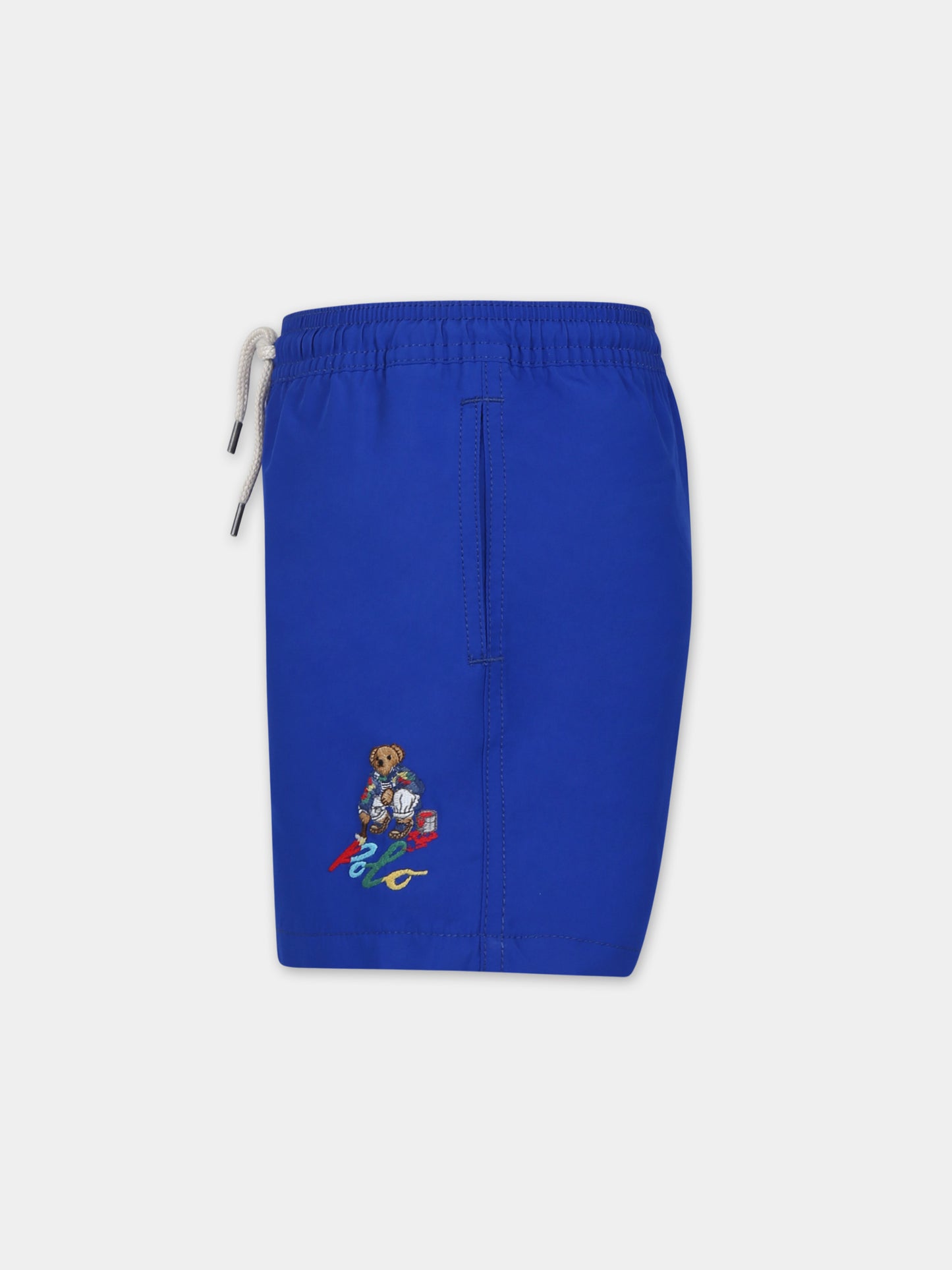 Boxer mare blu per bambino con Polo Bear,Ralph Lauren Kids,926419002