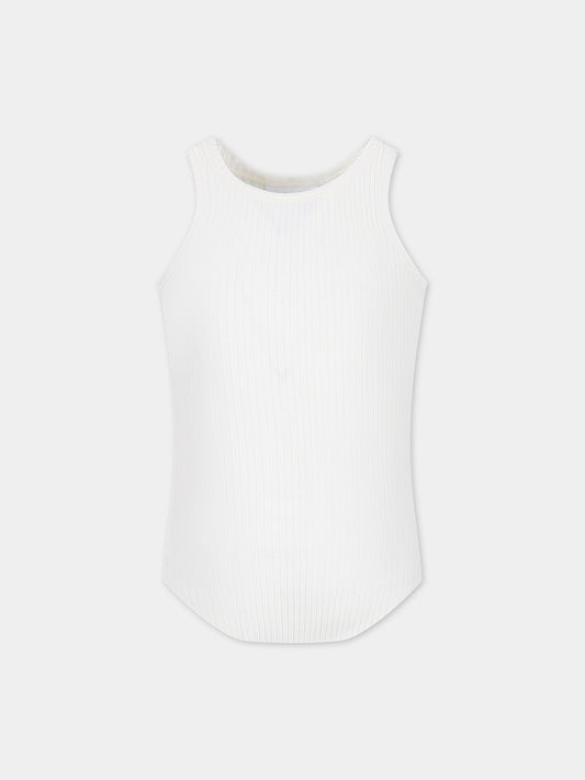 Canotta bianca per bambina,Molo,2S24A103 8900