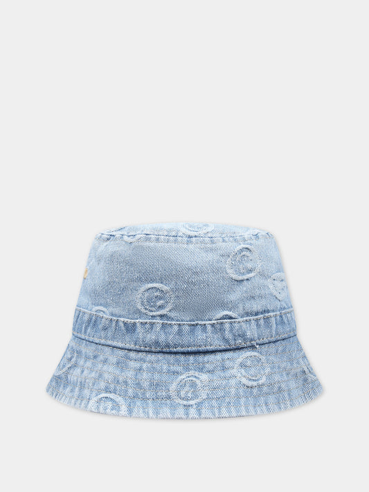 Cloche celeste in denim per bambini con smile,Molo,7S24T301 8903