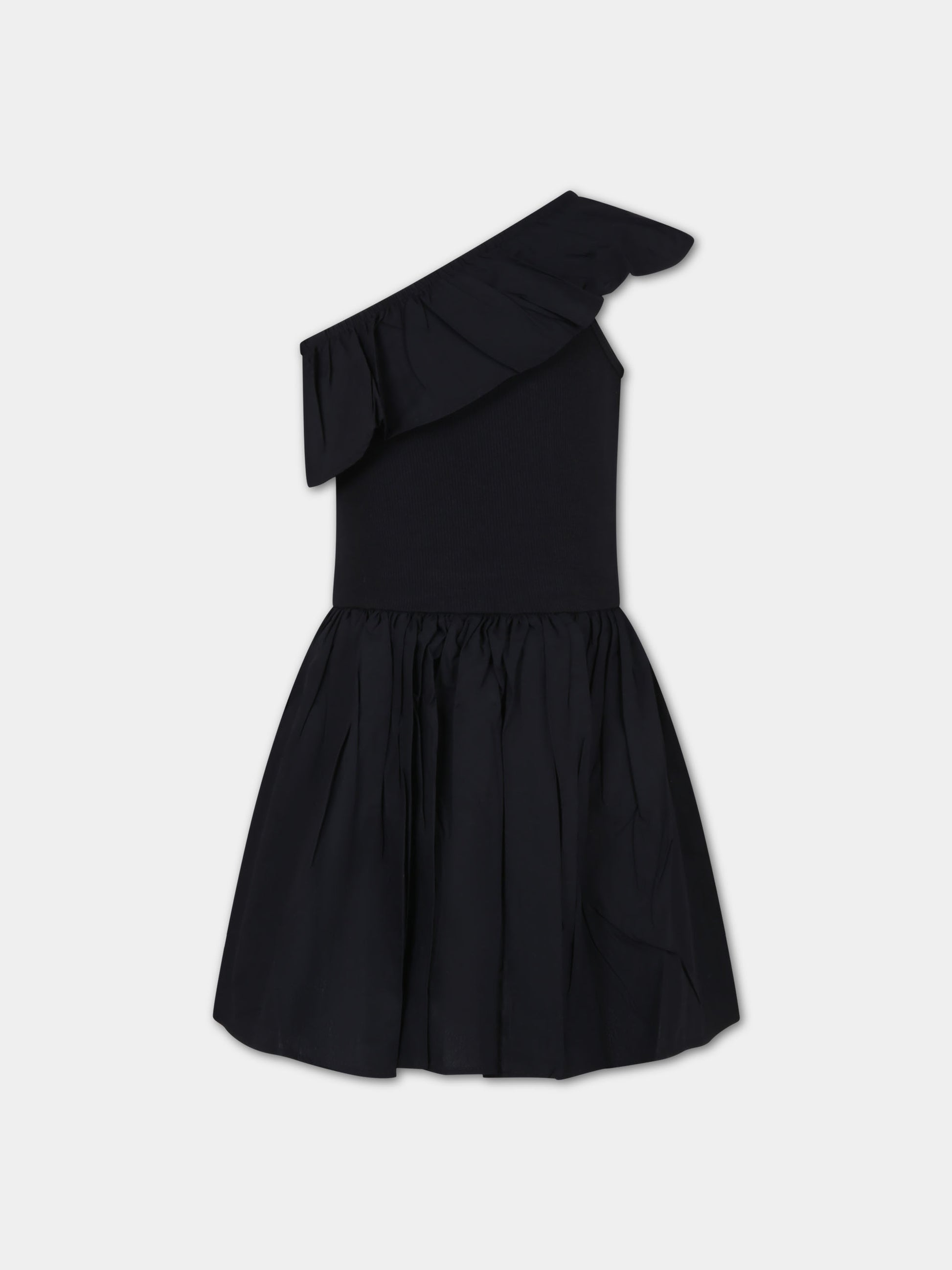 Vestito nero per bambina,Molo,2S24E103 0099