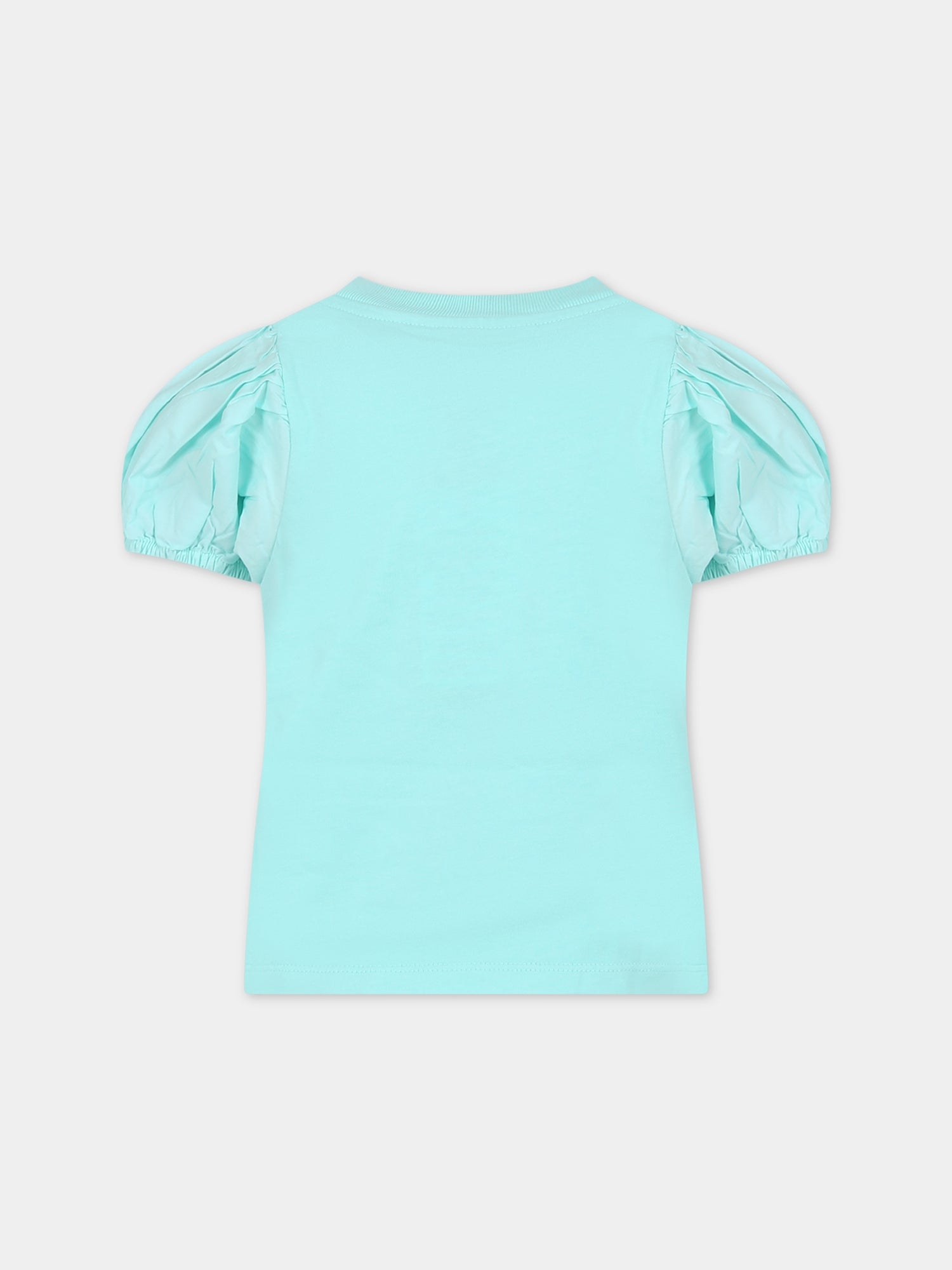 T-shirt celeste per bambina,Molo,2S24A203 8866