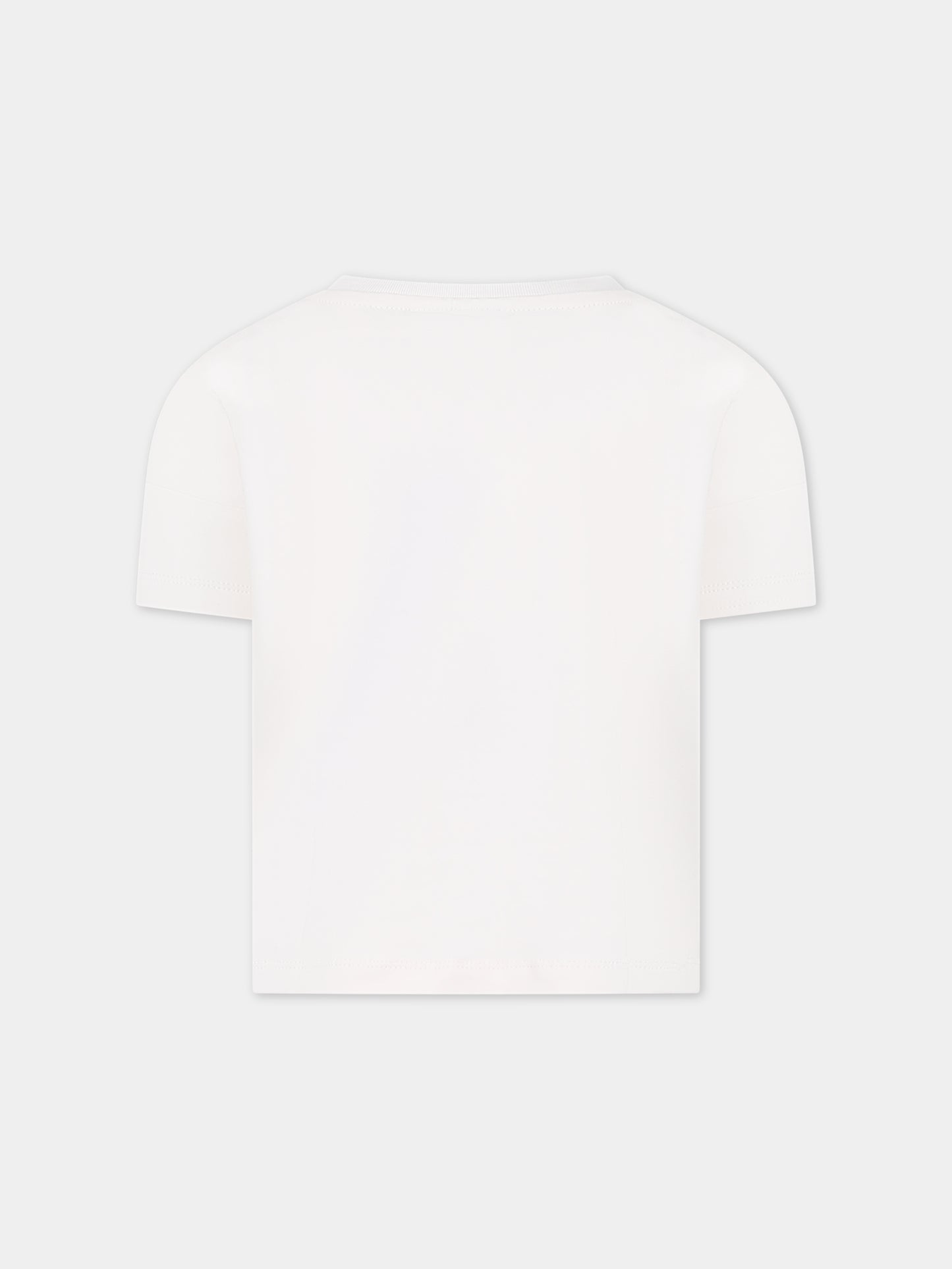 T-shirt avorio per bambina con smile,Molo,2S24A207 3449