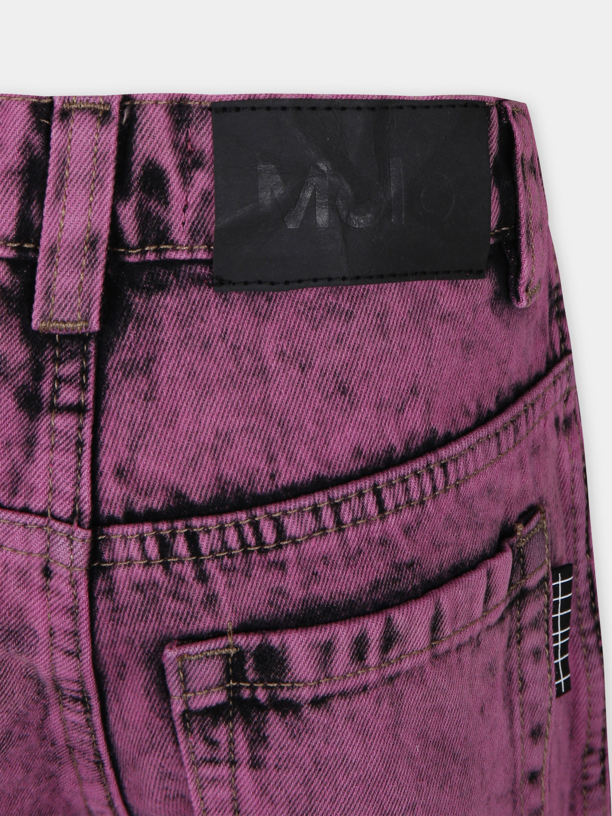 Shorts casual Art fucsia per bambina,Molo,6S24H103 9037