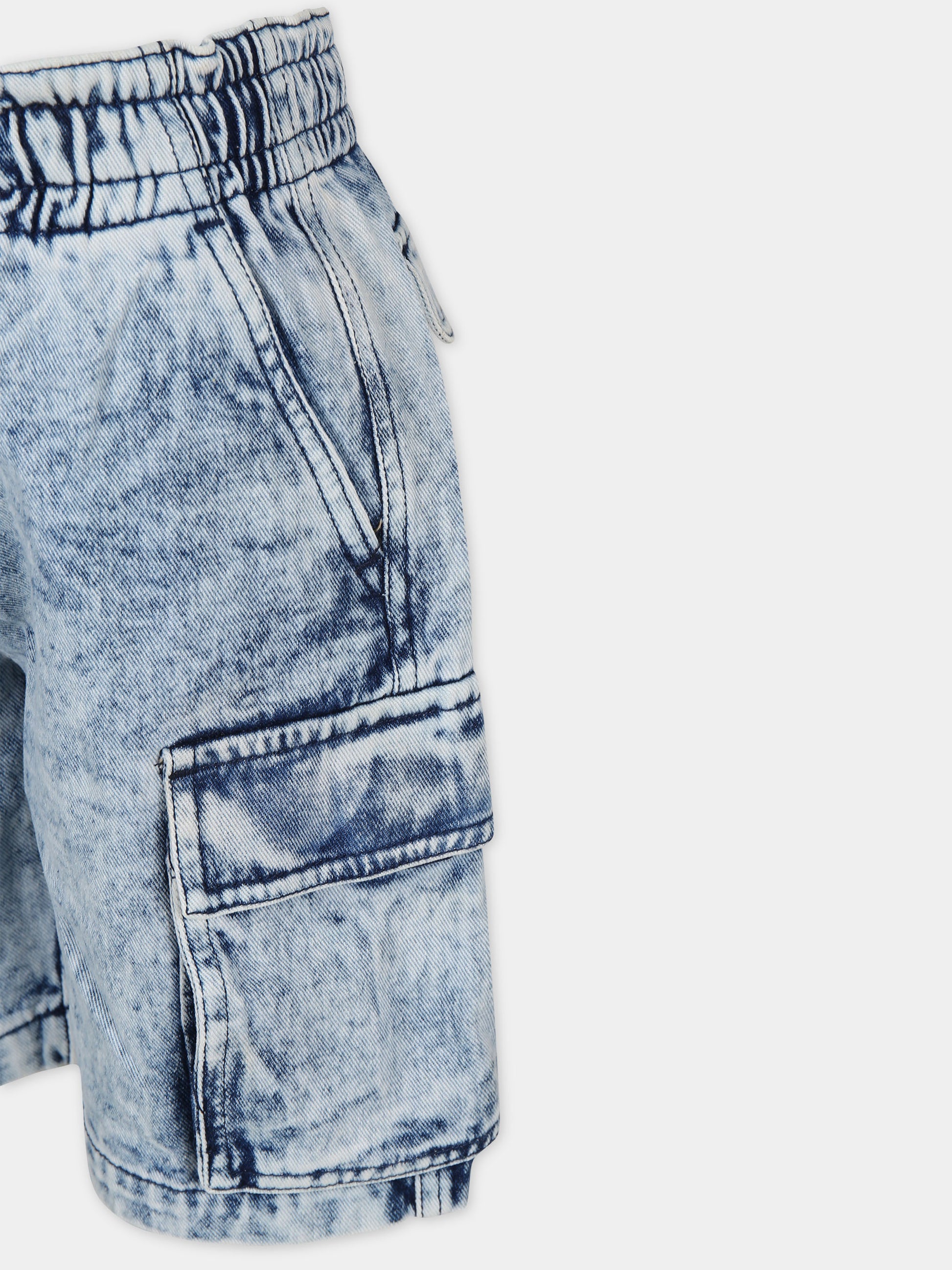 Shorts blu per bambino,Molo,1S24H107 1121
