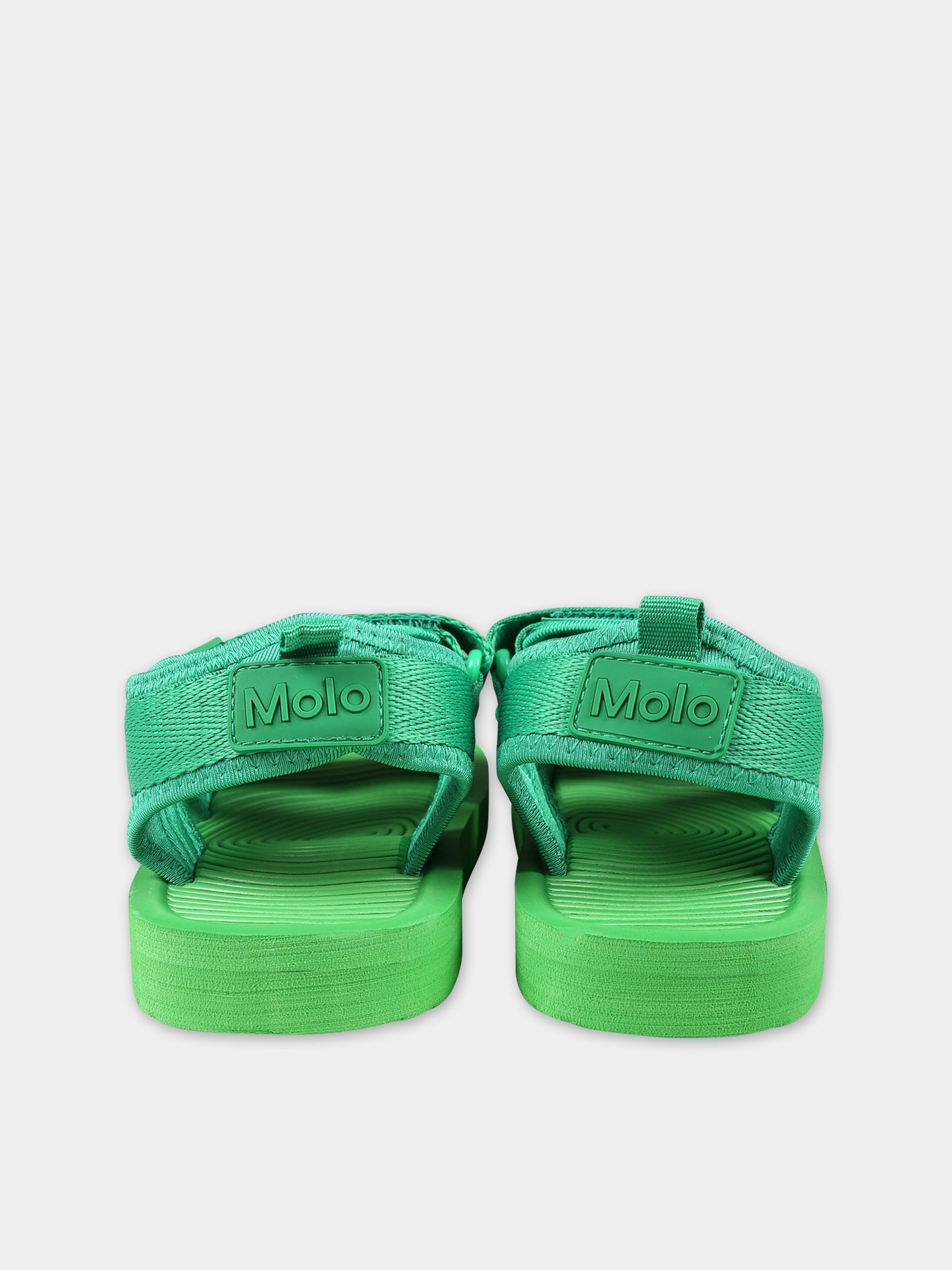 Sandali verdi per neonati con logo,Molo,7S24U303 8857