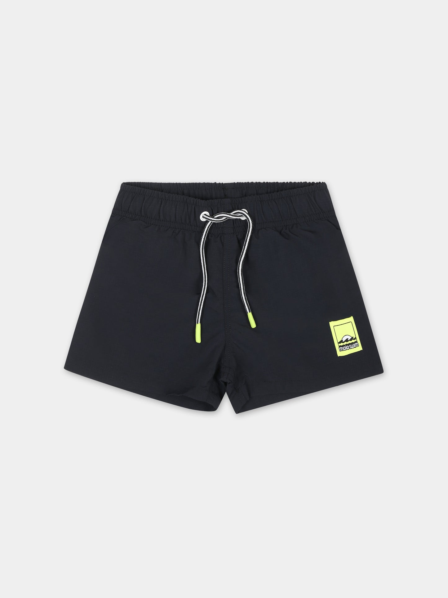 Boxer mare nero per neonato con logo,Molo,8S24P402 0099