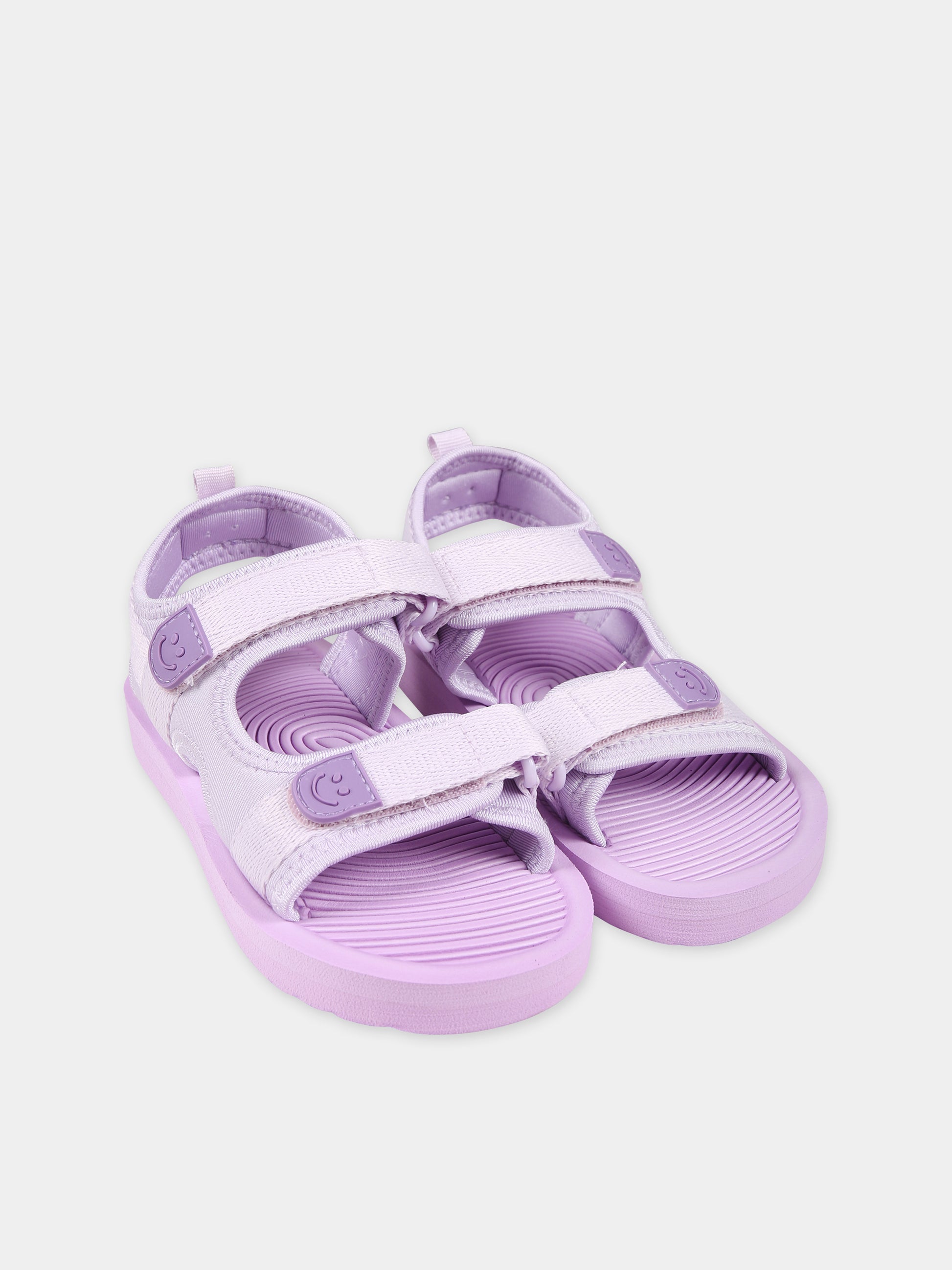 Sandali viola per neonata con logo,Molo,7S24U303 8848