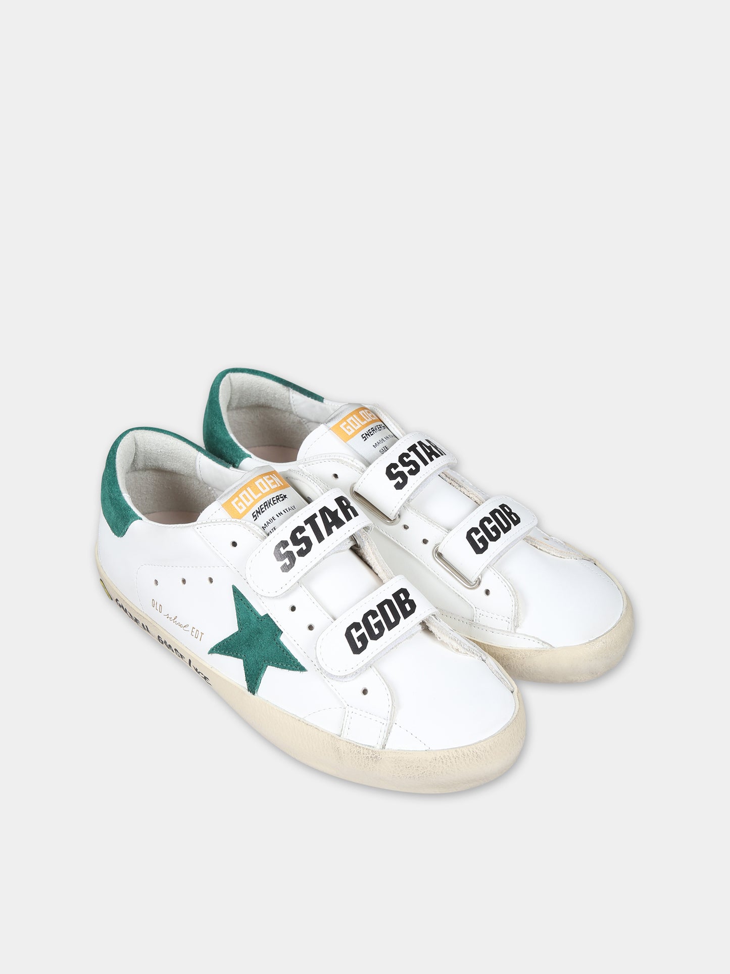 Sneakers bianche Old School per bambini con stella,Golden Goose,GTF00111 F005315 10502