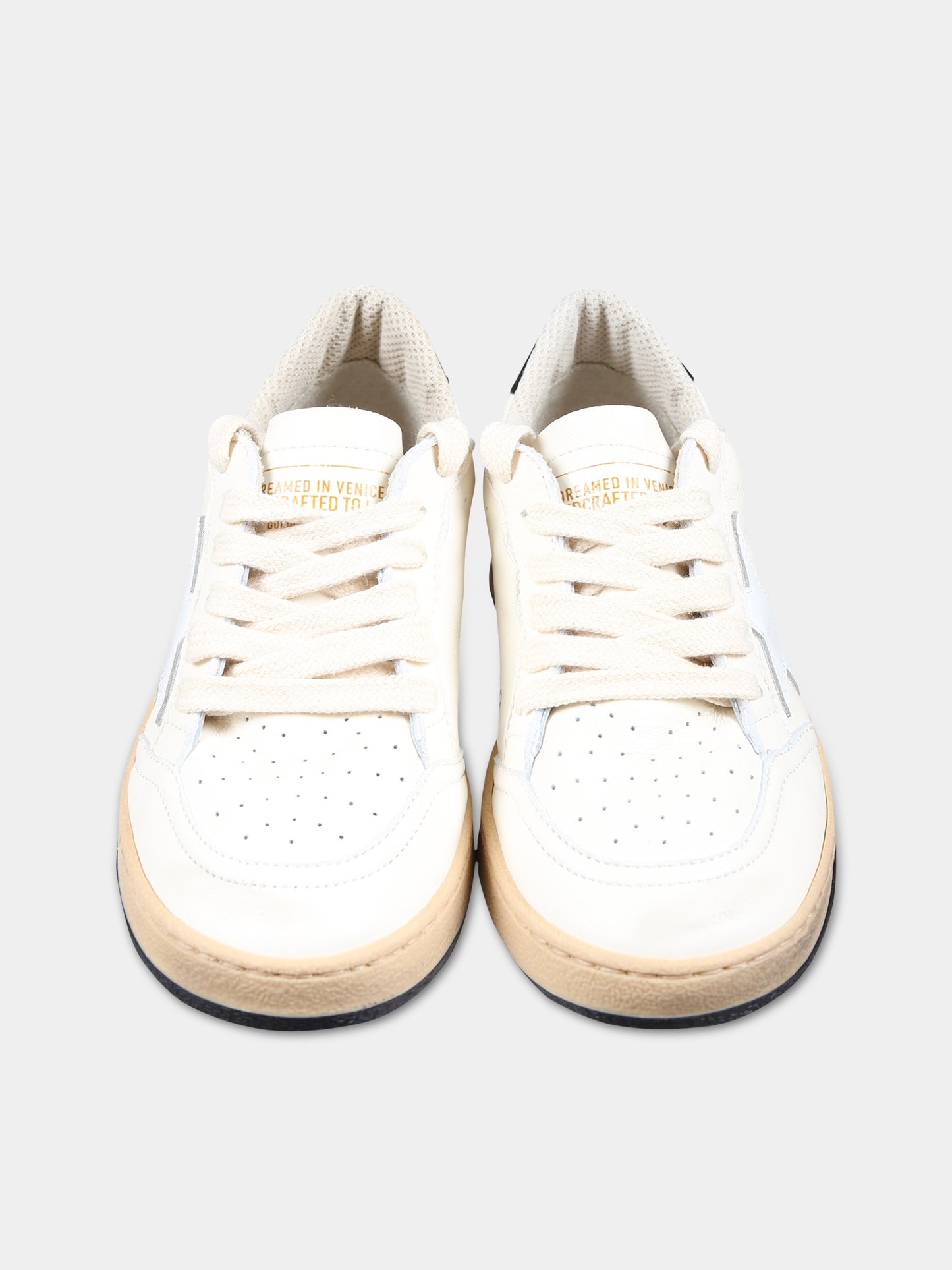 Sneakers bianche per bambini con stella,Golden Goose,GYF00439 F005477 10283