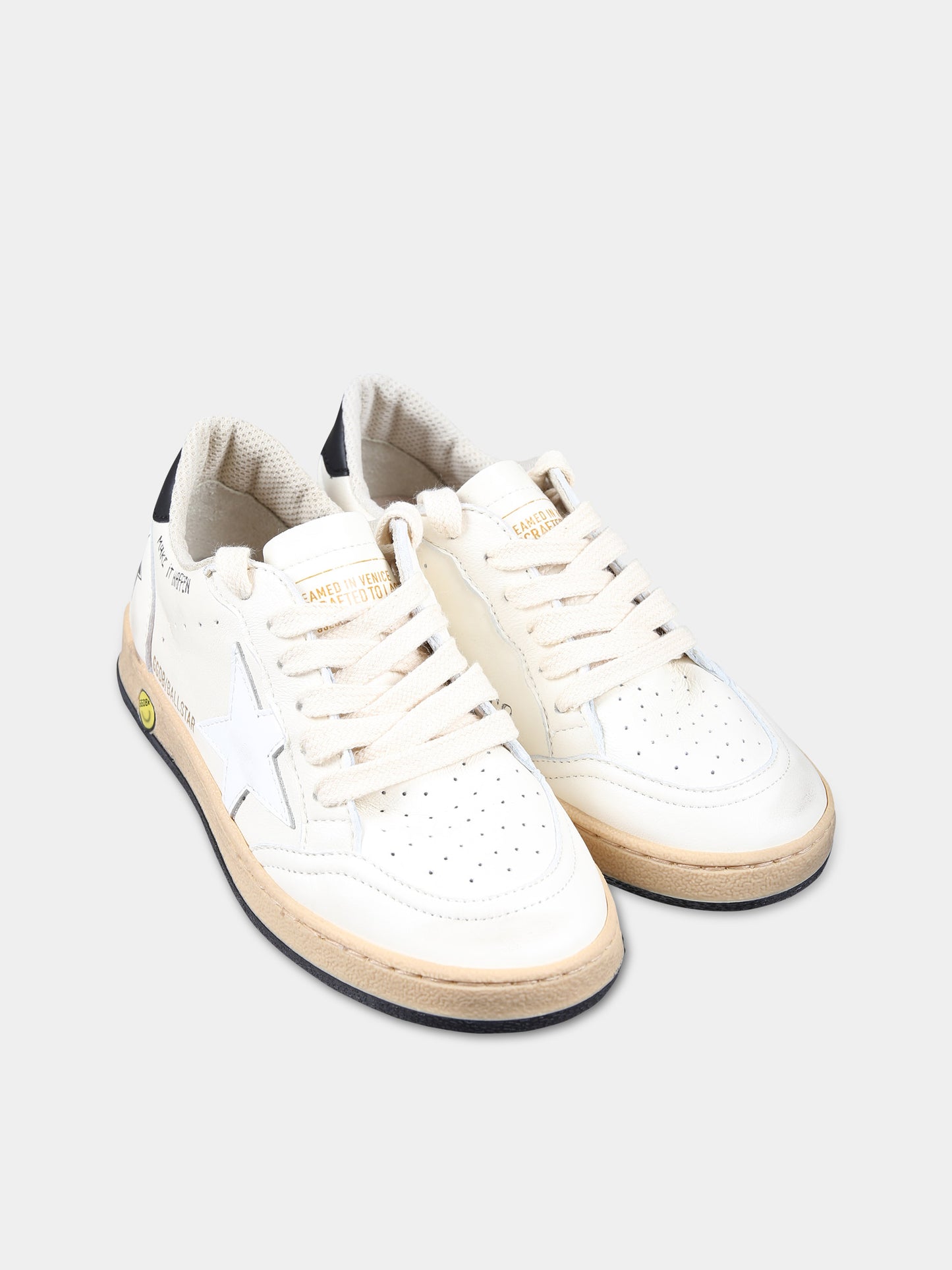 Sneakers bianche per bambini con stella,Golden Goose,GYF00439 F005477 10283