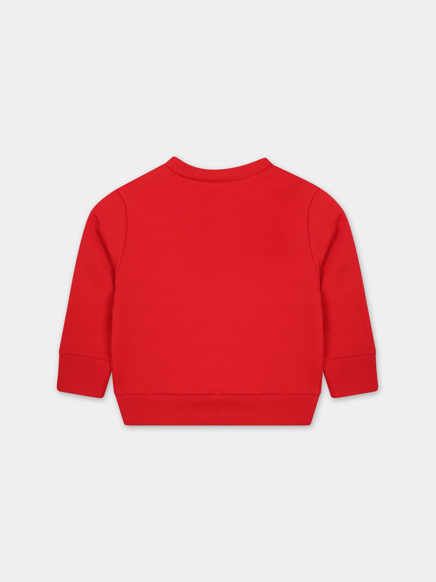 Felpa rossa per neonato con logo,Dsquared2,DQ2144 D0A2F D2S782B DQ415