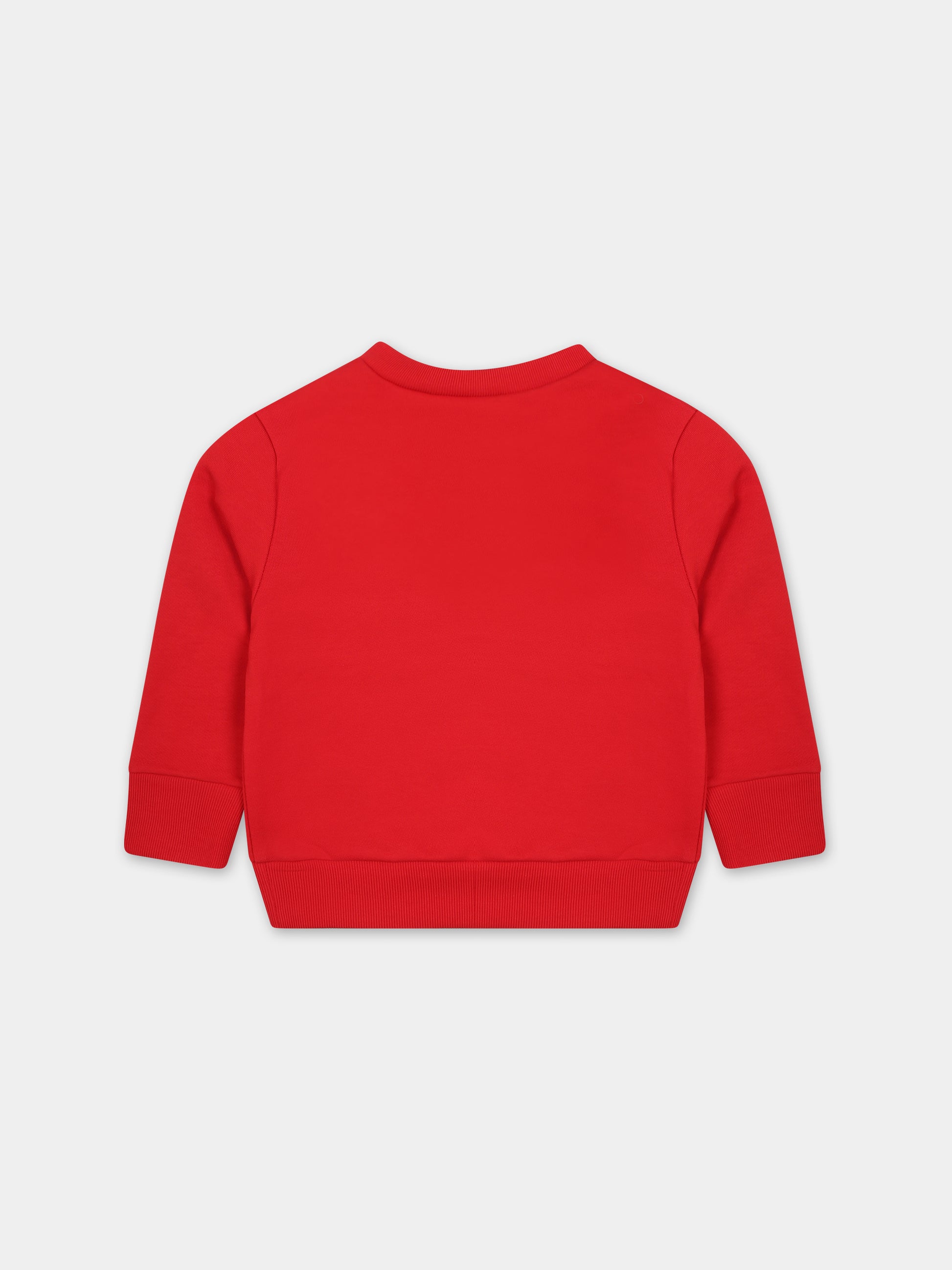 Felpa rossa per neonato con logo,Dsquared2,DQ2144 D0A2F D2S782B DQ415