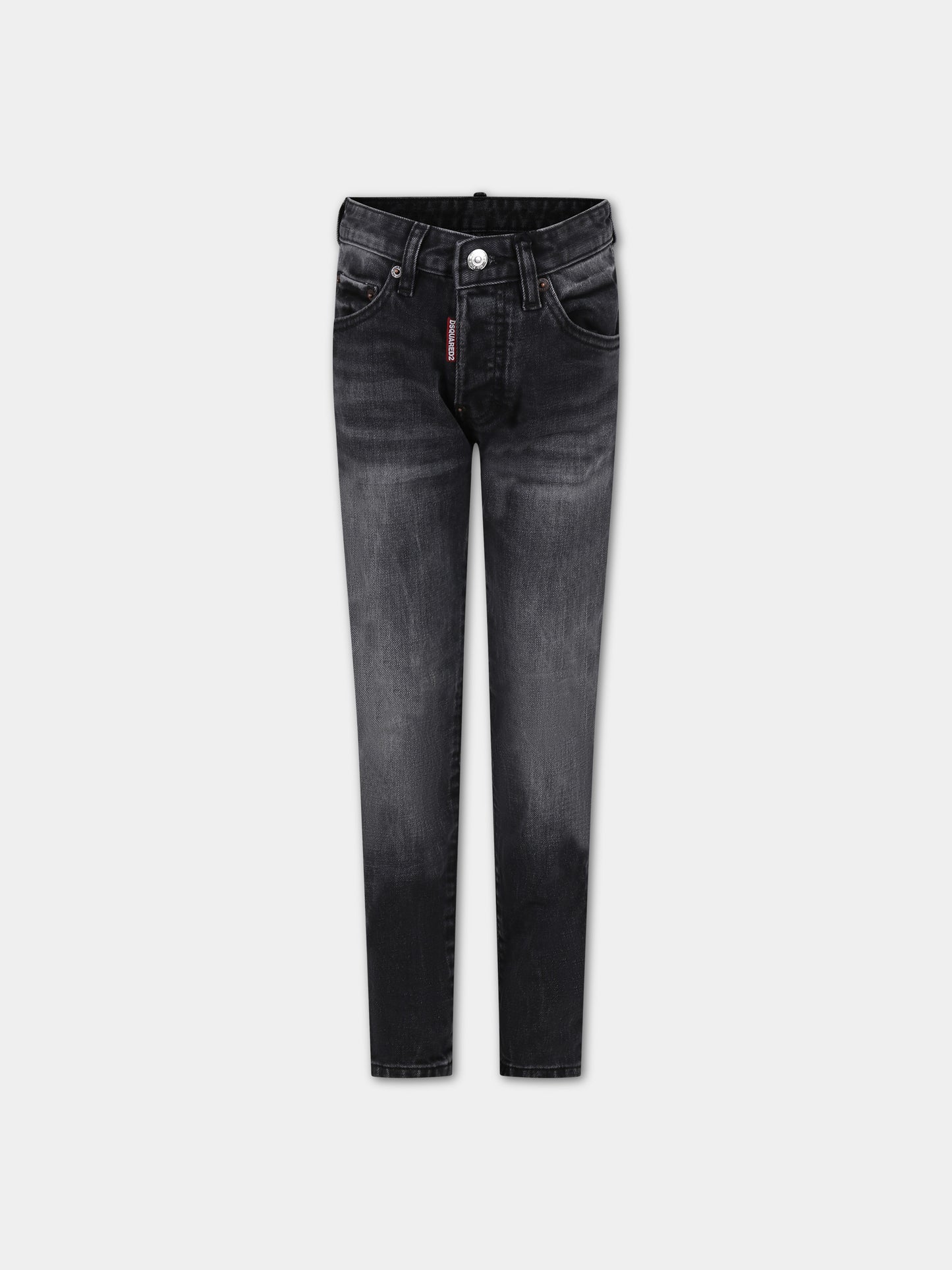 Jeans neri per bambino con logo,Dsquared2,DQ03LD D0A6N D2P118LM DQ02
