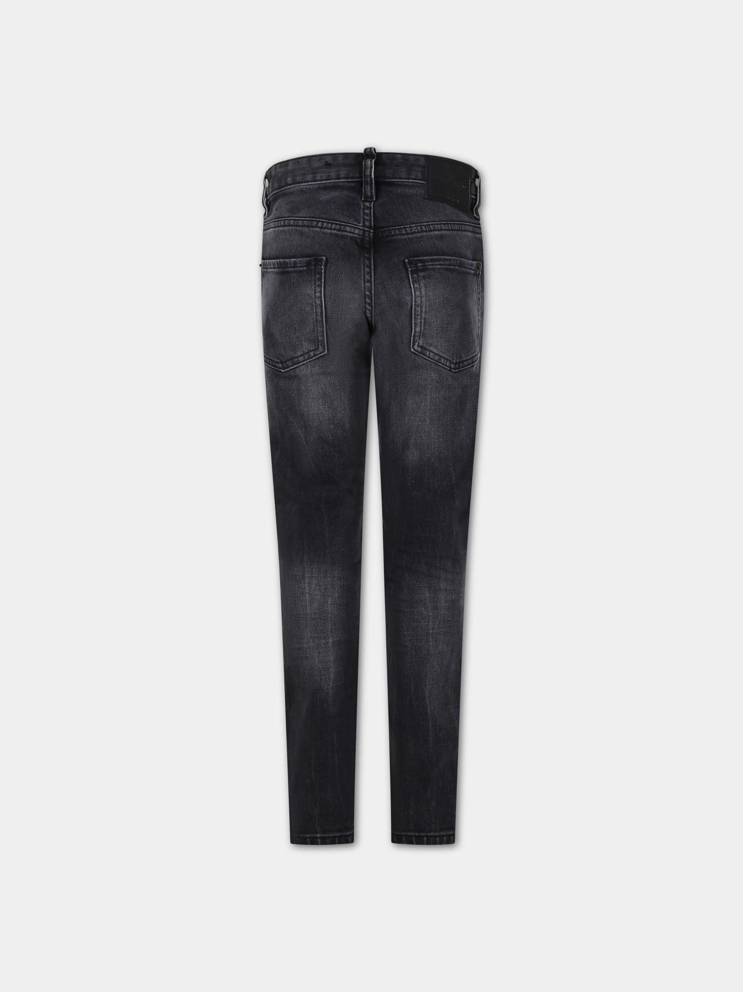 Jeans neri per bambino con logo,Dsquared2,DQ03LD D0A6N D2P118LM DQ02