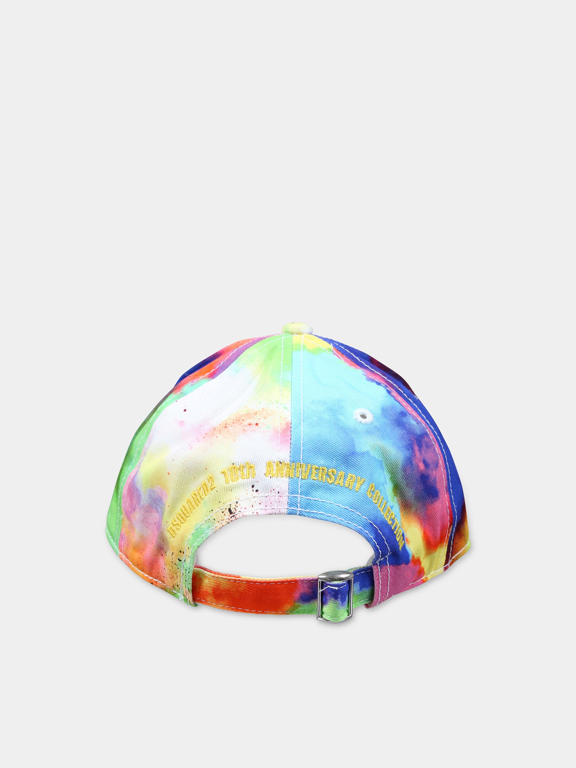 Cappello multicolor per bambino con logo,Dsquared2,DQ2245 D0A7Z D2F216U DQ003