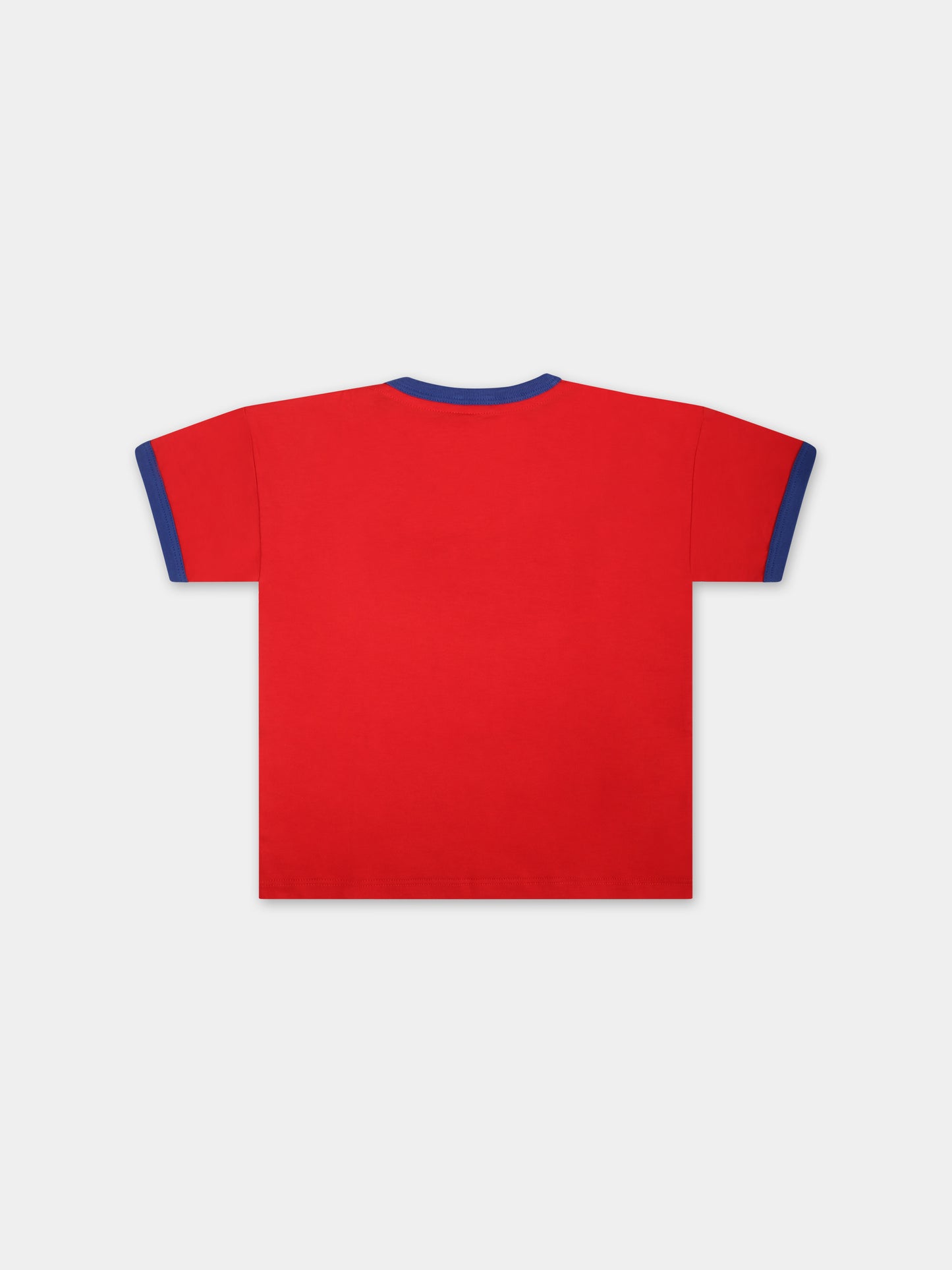 T-shirt rossa per neonato con logo,Gucci Kids,724822 XJF53 6344