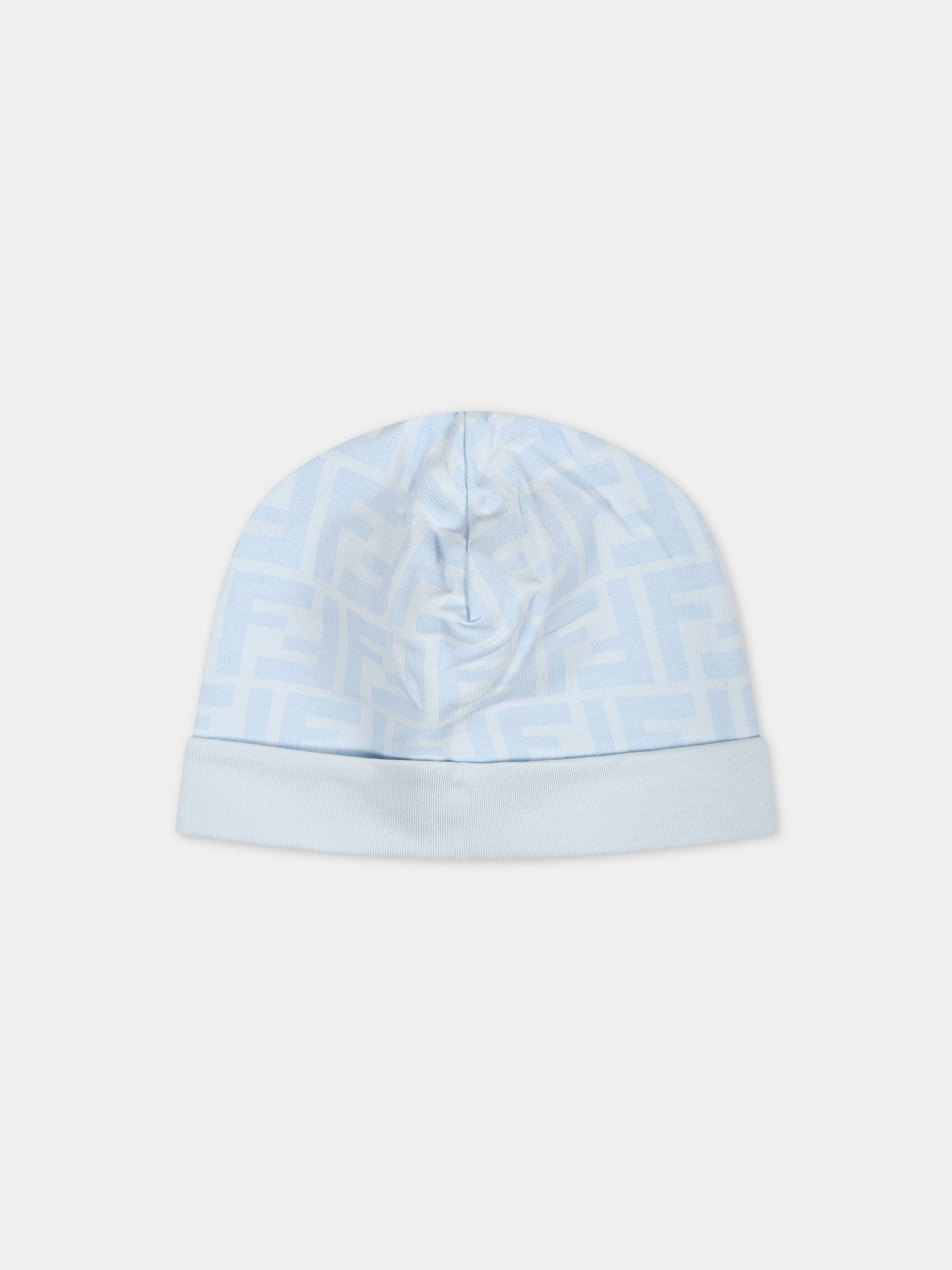 Set celeste per neonato con logo,Fendi Kids,BUK115 AQT8 F19J4