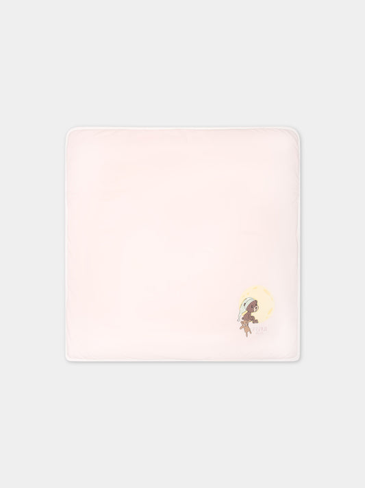 Coperta rosa per neonata con orsetto,Fendi Kids,BUJ271 ST8 F0C11