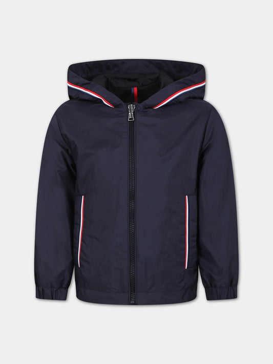 Giubbotto Granduc blu con cappuccio per bambino,Moncler Kids,954 1A00024 5968E 742