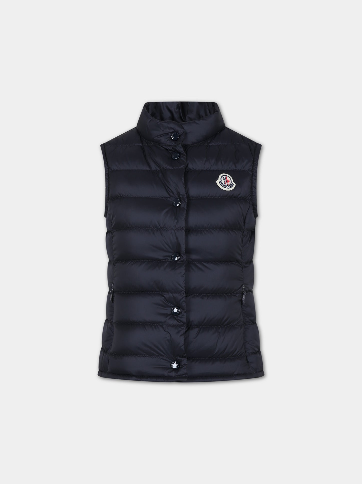 Gilet Liane blu per bambina con logo,Moncler Kids,954 1A00085 595FE 778