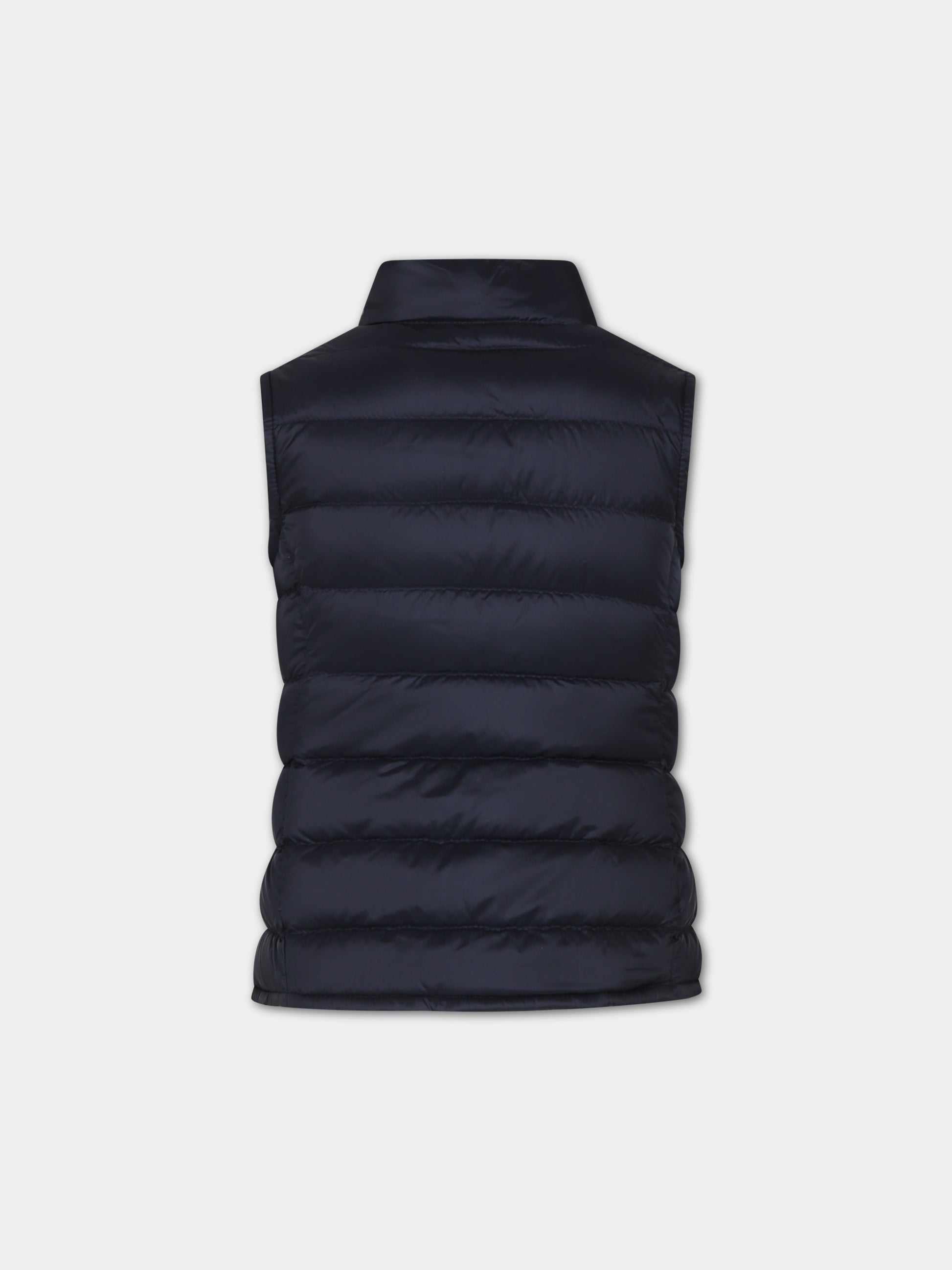 Gilet Liane blu per bambina con logo,Moncler Kids,954 1A00085 595FE 778