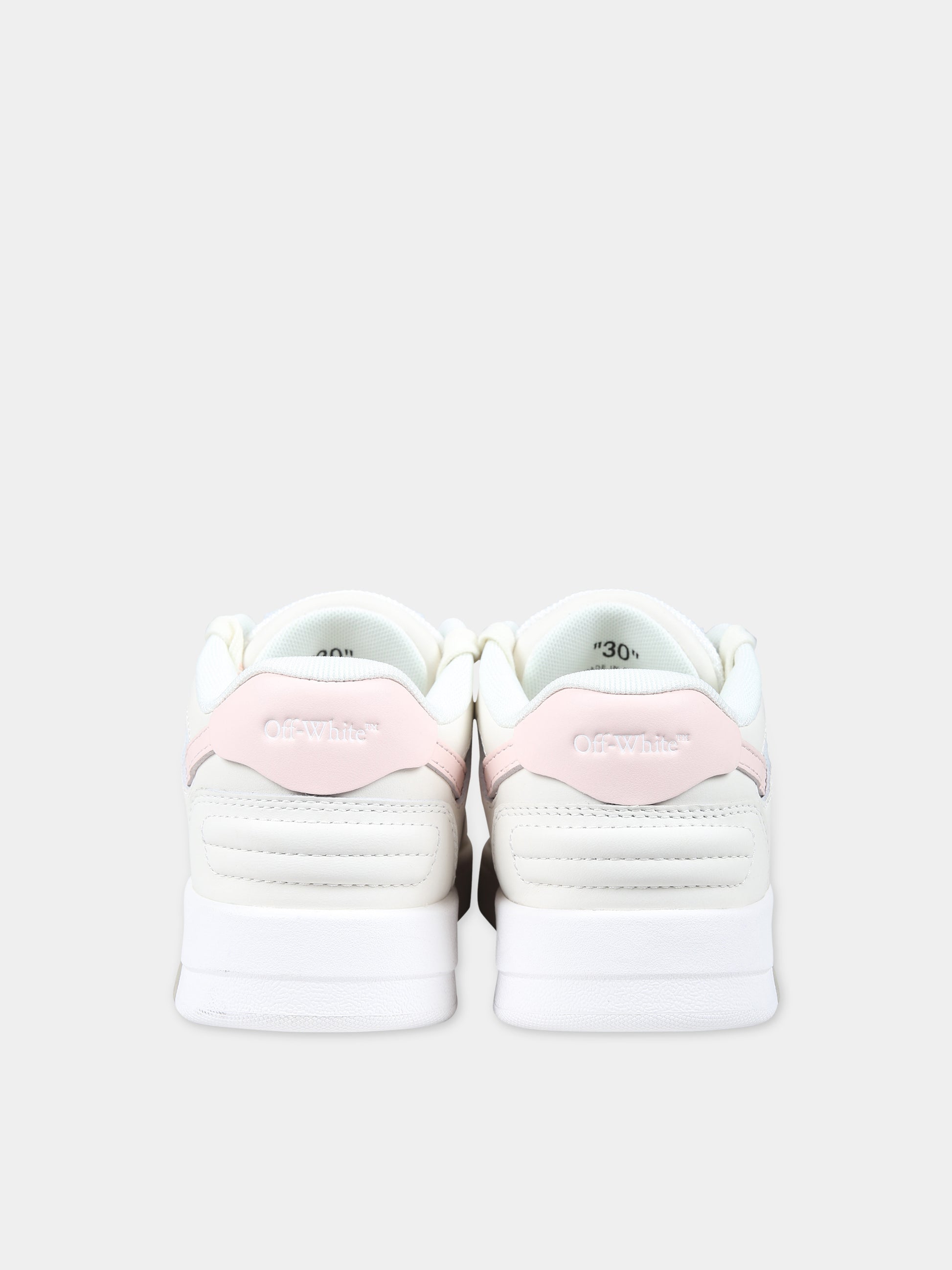 Sneakers bianche per bambina con iconiche frecce,Off White,OGIA007S24LEA0020330