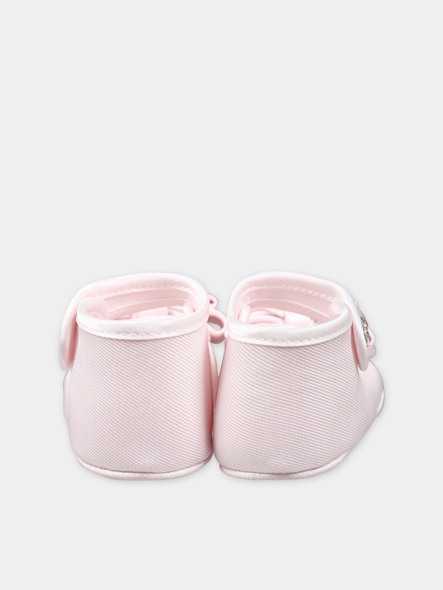 Ballerine rosa per neonata con fiocco,Monnalisa,73C000 3302 0091