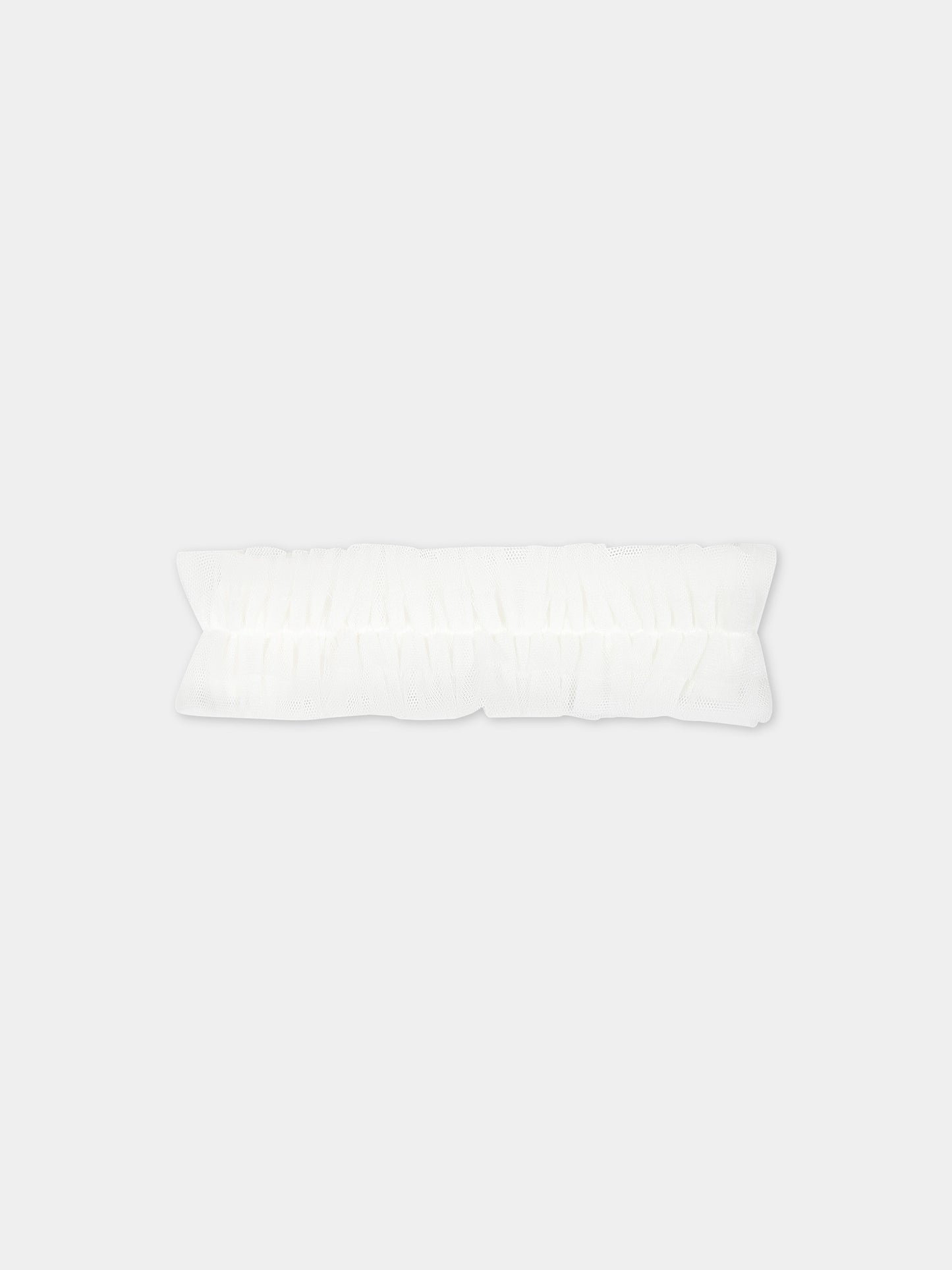 Completo bianco per neonata con logo,Monnalisa,35C505 3000 0001